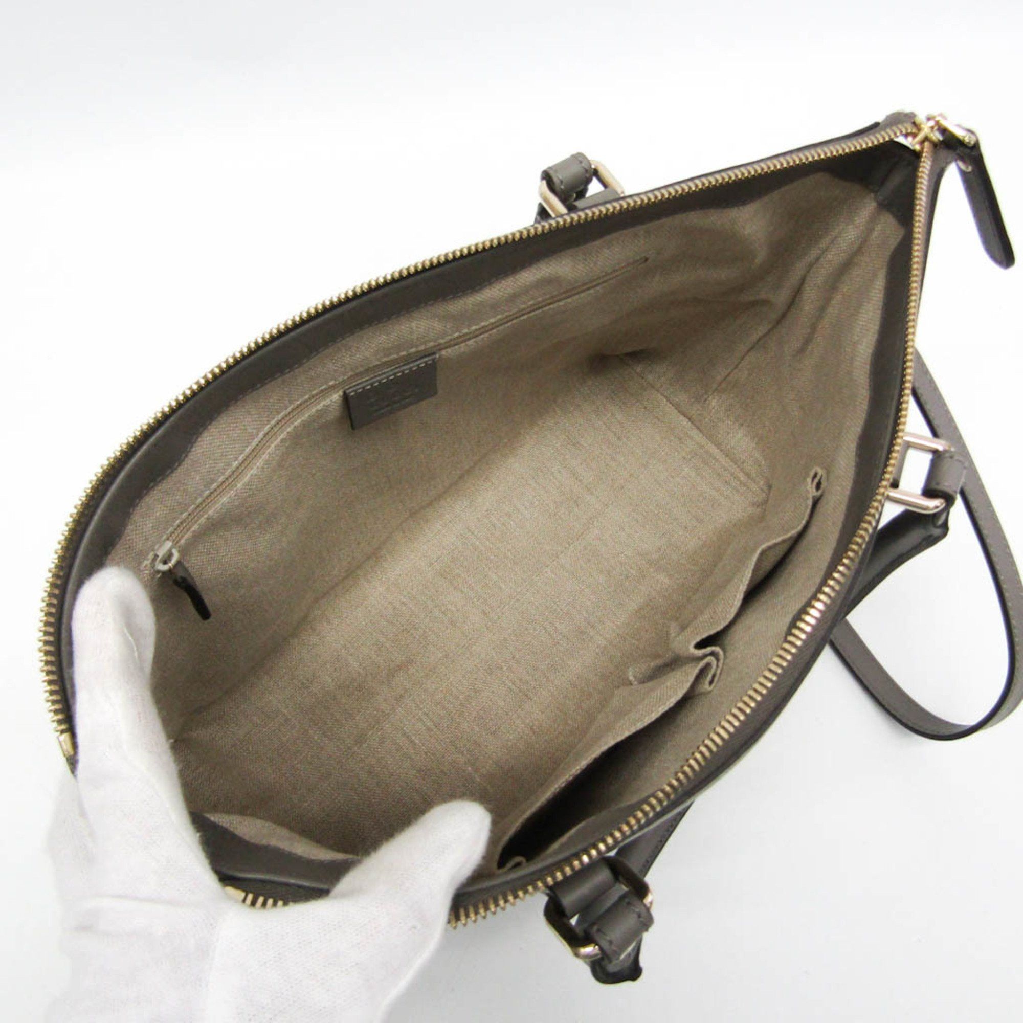 Gucci Micro ssima Grey Leather Handbag (Pre-Owned) Size ONE SIZE - 3 Thumbnail