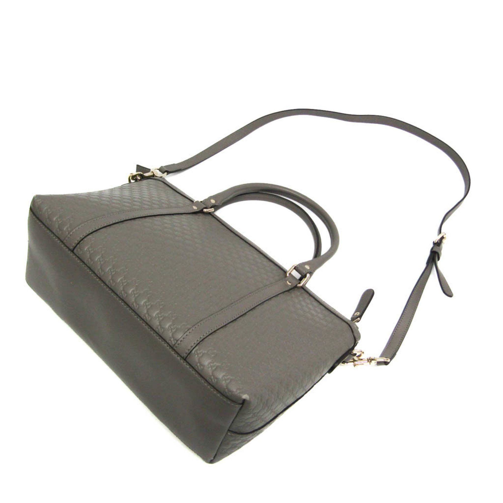 Gucci Micro ssima Grey Leather Handbag (Pre-Owned) Size ONE SIZE - 2 Thumbnail