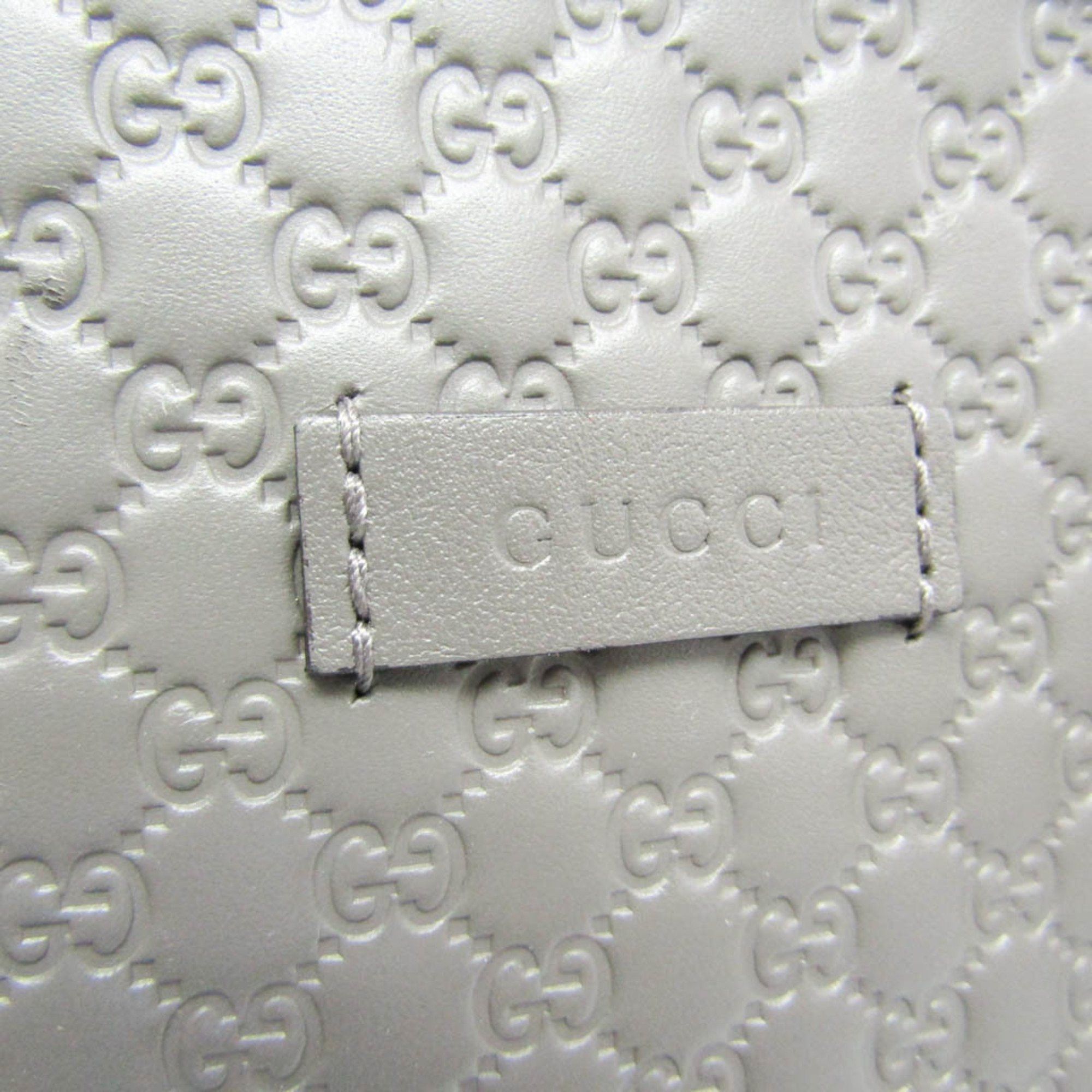 Gucci Micro ssima Grey Leather Handbag (Pre-Owned) Size ONE SIZE - 8 Thumbnail