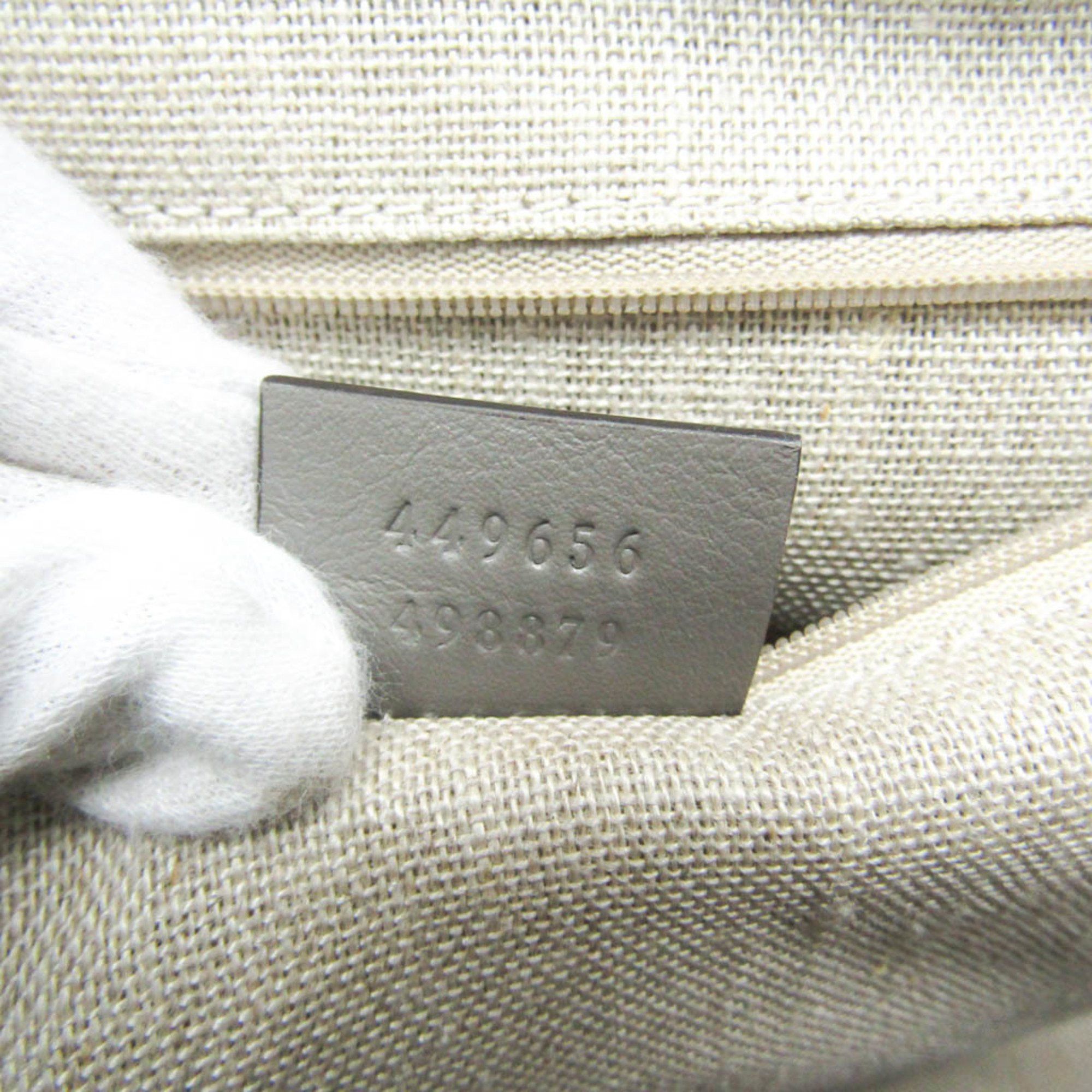 Gucci Micro ssima Grey Leather Handbag (Pre-Owned) Size ONE SIZE - 4 Thumbnail
