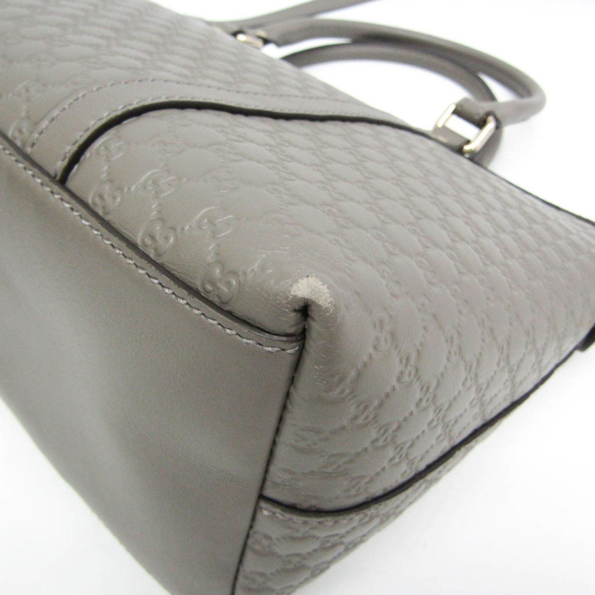 Gucci Micro ssima Grey Leather Handbag (Pre-Owned) Size ONE SIZE - 6 Thumbnail