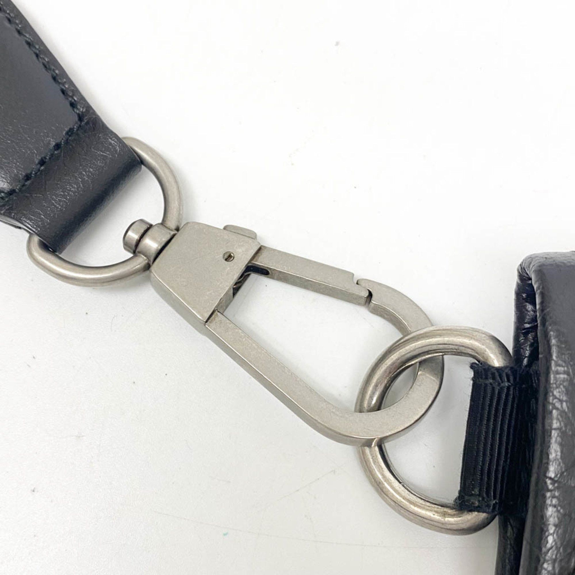Gucci Interlocking G Black Leather Shoulder Bag (Pre-Owned) Size ONE SIZE - 11 Thumbnail