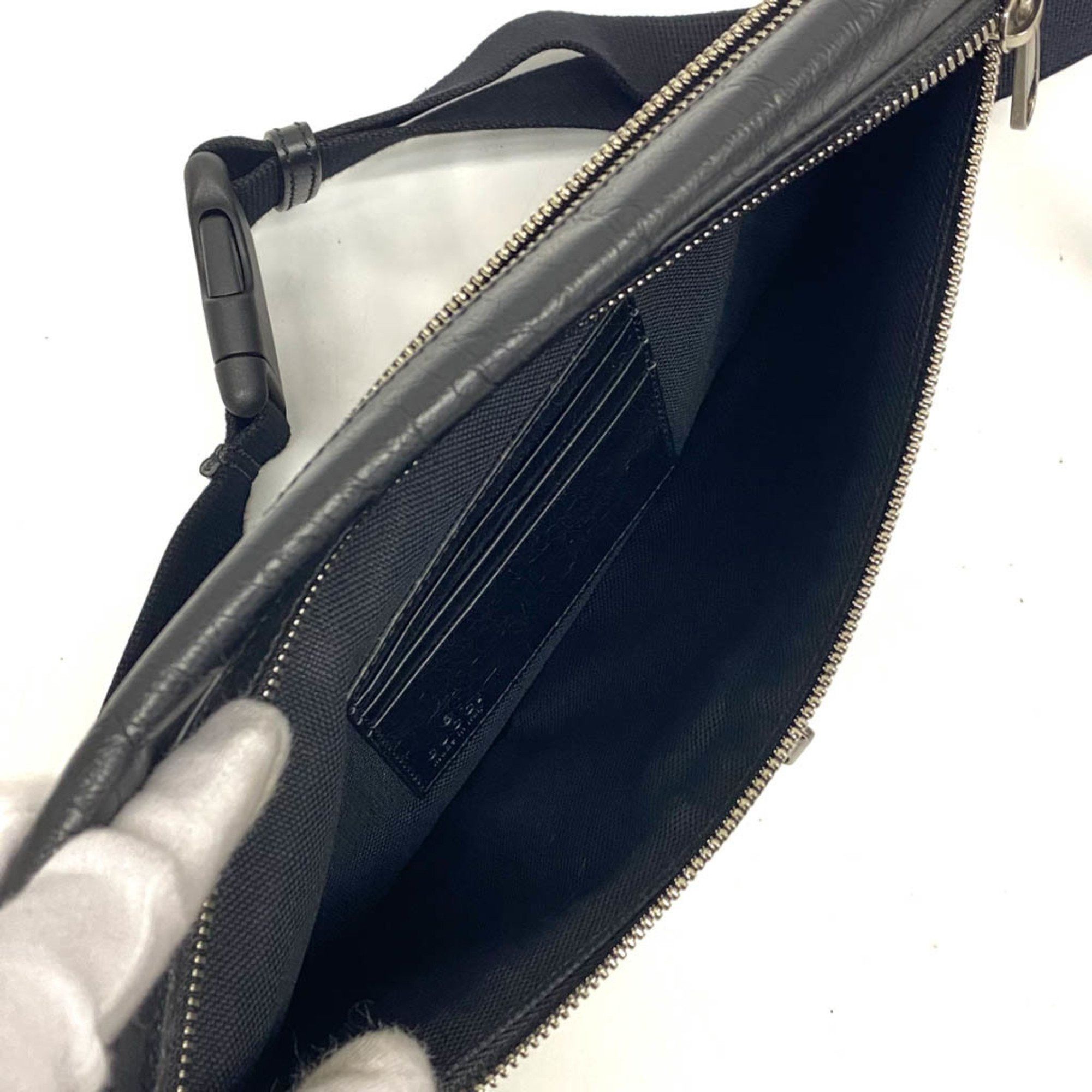 Gucci Interlocking G Black Leather Shoulder Bag (Pre-Owned) Size ONE SIZE - 3 Thumbnail