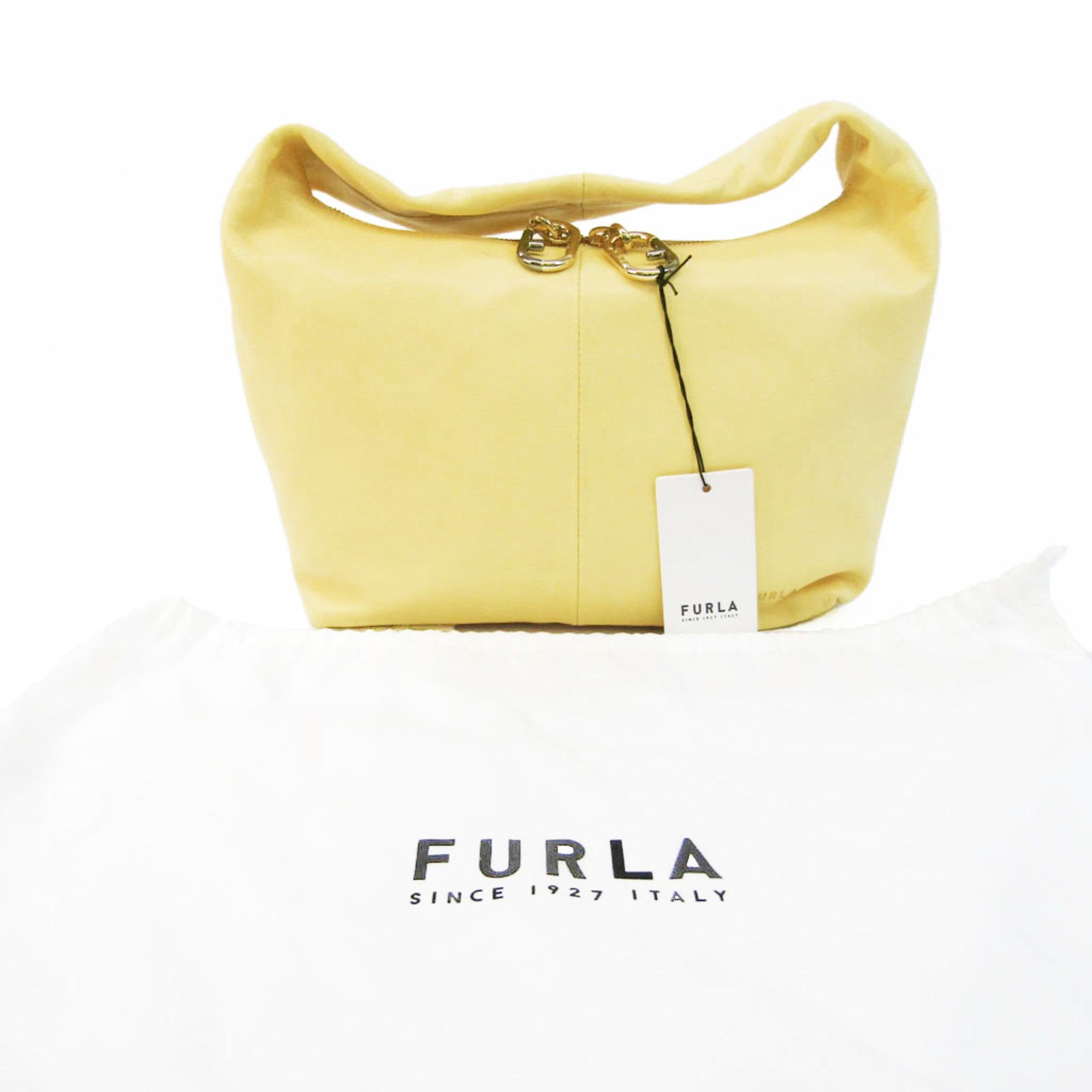 Furla Yellow Leather Handbag (Pre-Owned) Size ONE SIZE - 8 Thumbnail