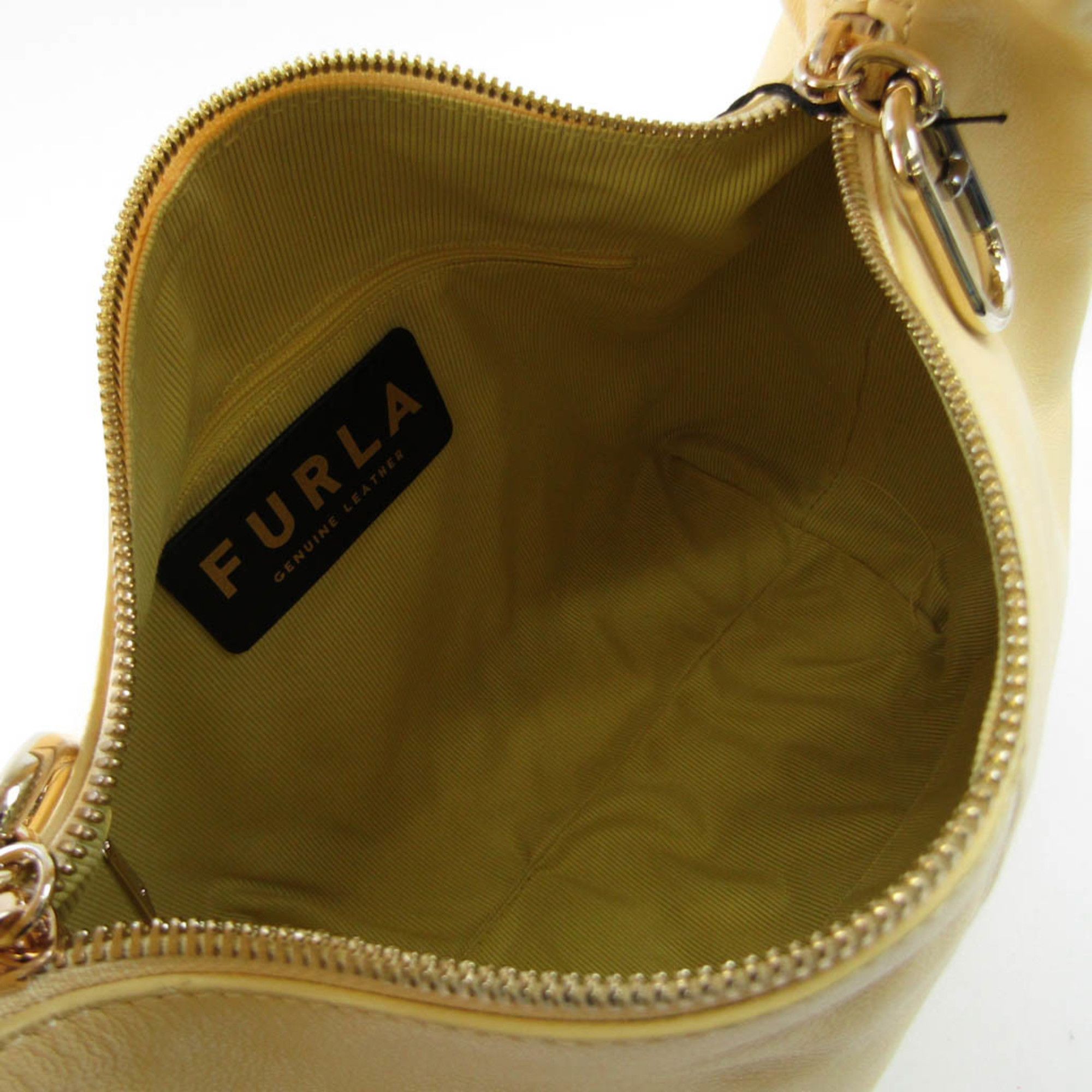 Furla Yellow Leather Handbag (Pre-Owned) Size ONE SIZE - 4 Thumbnail