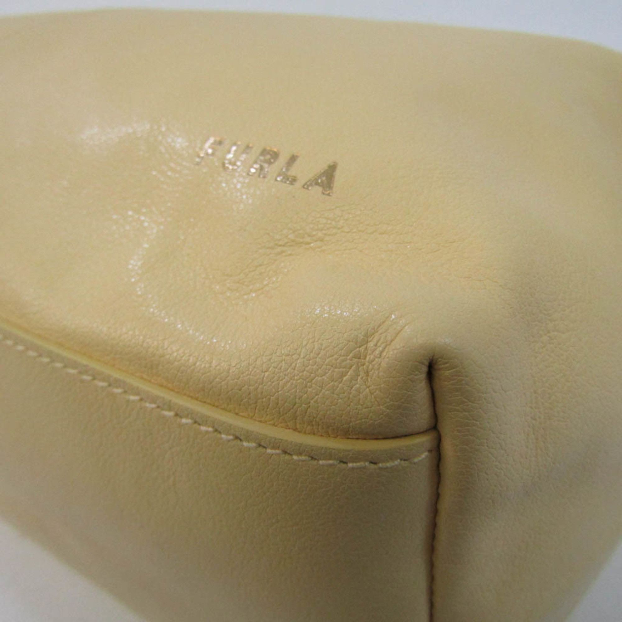Furla Yellow Leather Handbag (Pre-Owned) Size ONE SIZE - 13 Thumbnail