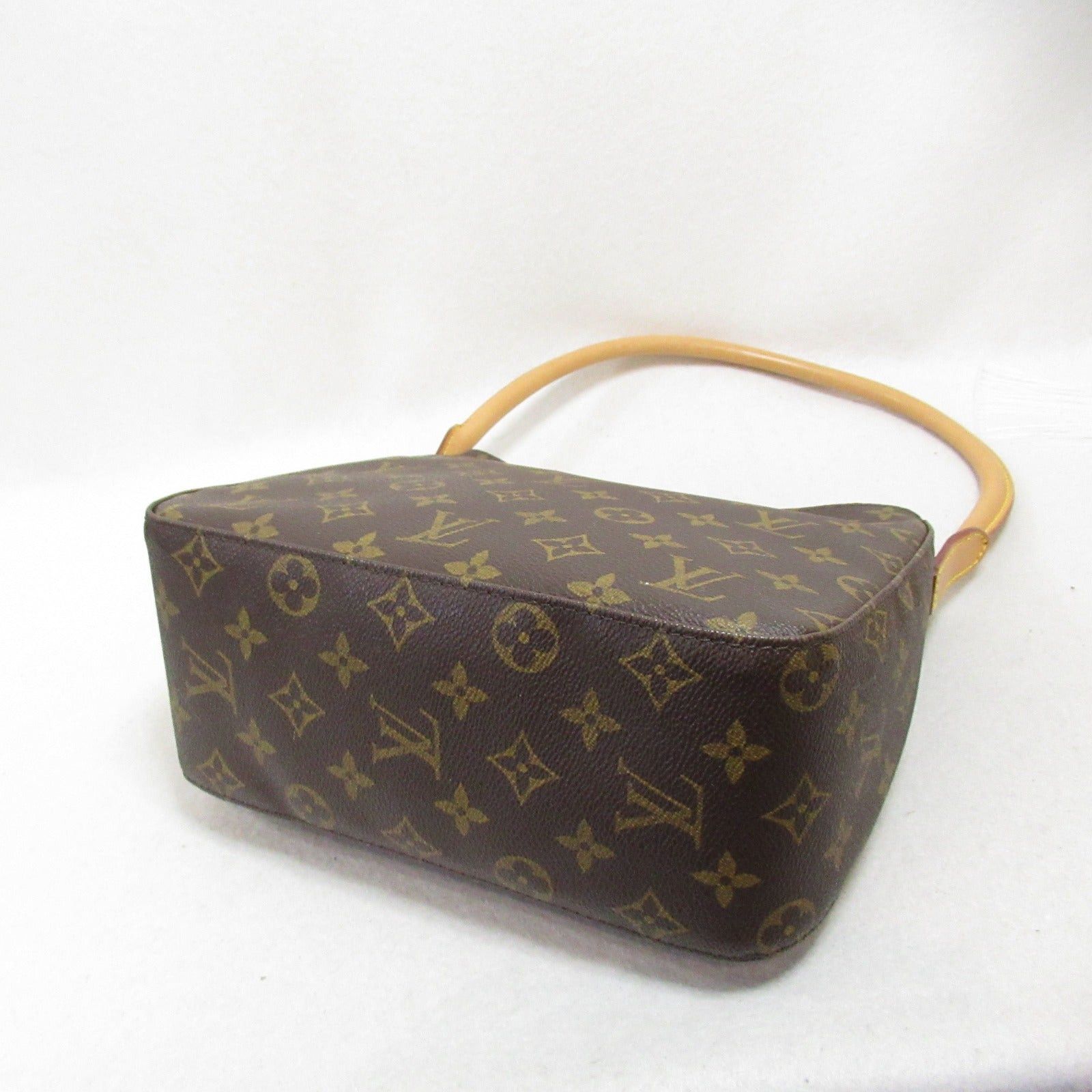 Louis Vuitton Louis Vuitton Looping Mm Shoulder Bag Coated Canvas Monogram Brown Size ONE SIZE - 4 Thumbnail