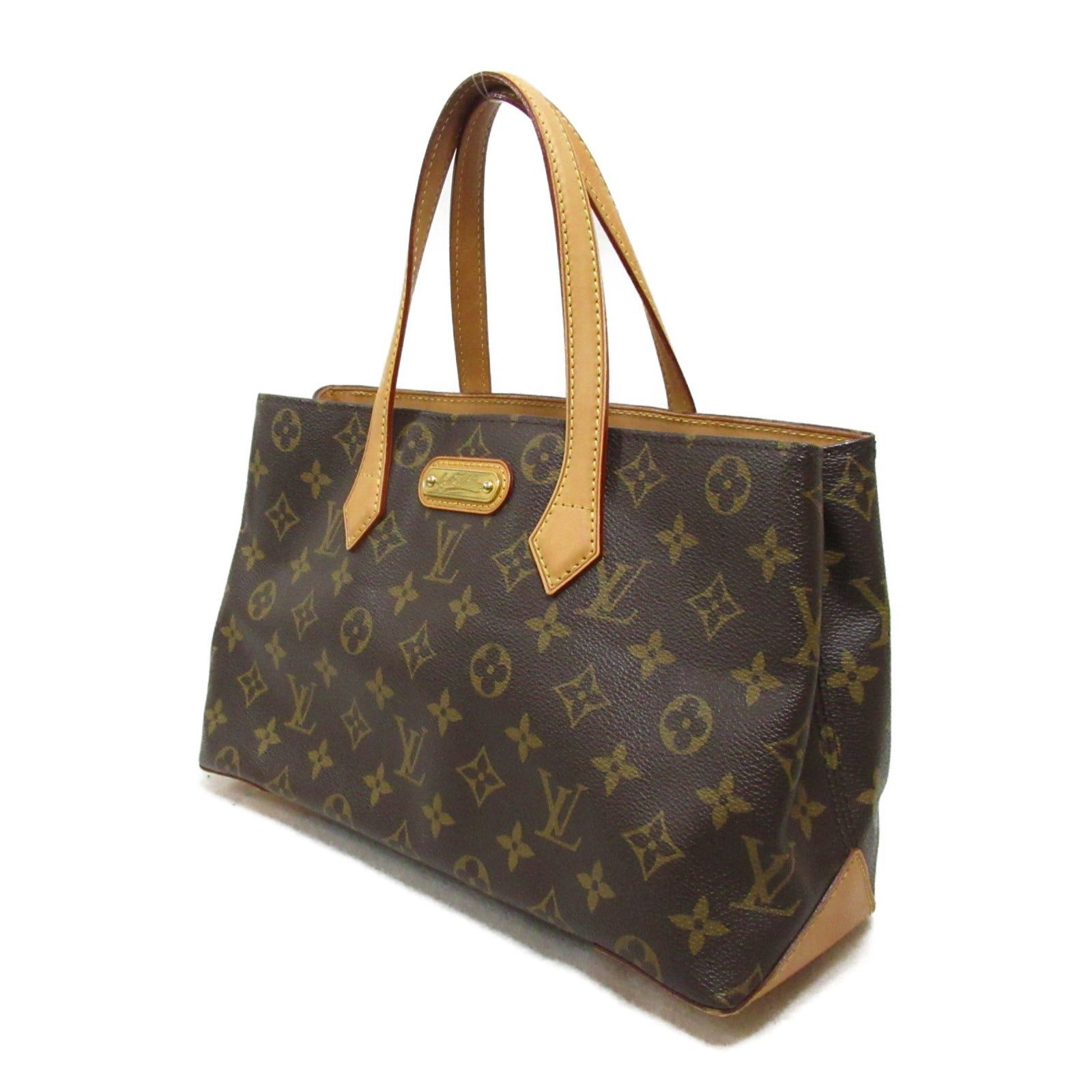 Louis Vuitton Louis Vuitton Wilshire Pm Handbag Coated Canvas Monogram Brown Size ONE SIZE - 3 Thumbnail