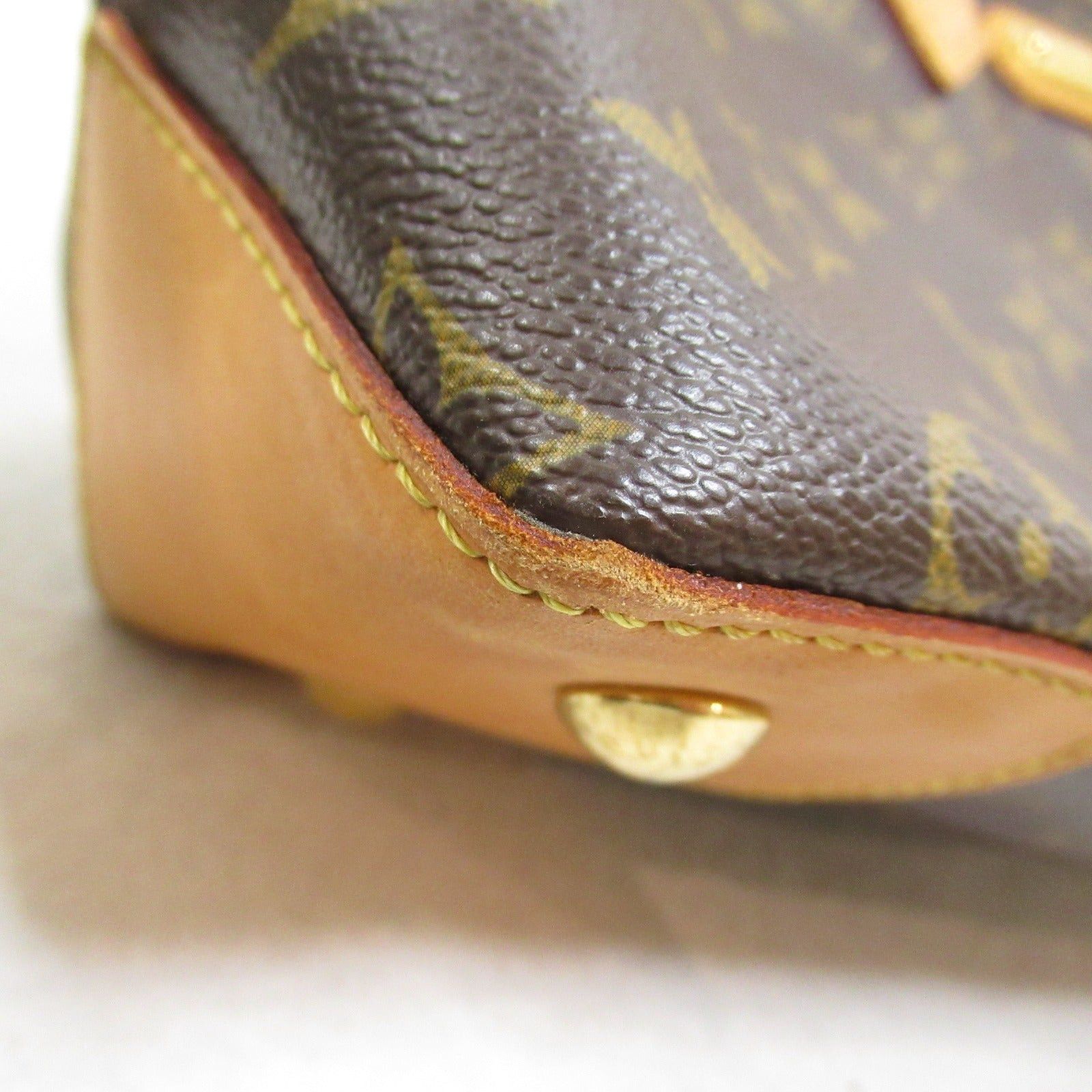 Louis Vuitton Louis Vuitton Wilshire Pm Handbag Coated Canvas Monogram Brown Size ONE SIZE - 10 Thumbnail
