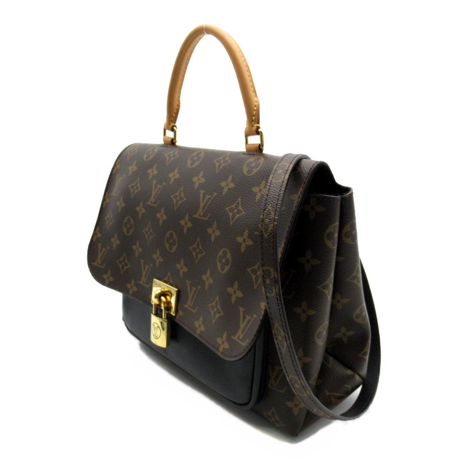 Louis Vuitton Louis Vuitton Marignan Shoulder Bag Coated Canvas Monogram Brown Black Noir Size ONE SIZE - 2 Thumbnail