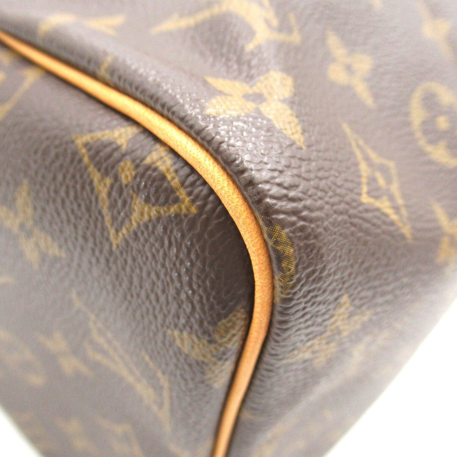 Louis Vuitton Louis Vuitton Speedy 30 Handbag Coated Canvas Monogram Brown Size ONE SIZE - 12 Thumbnail