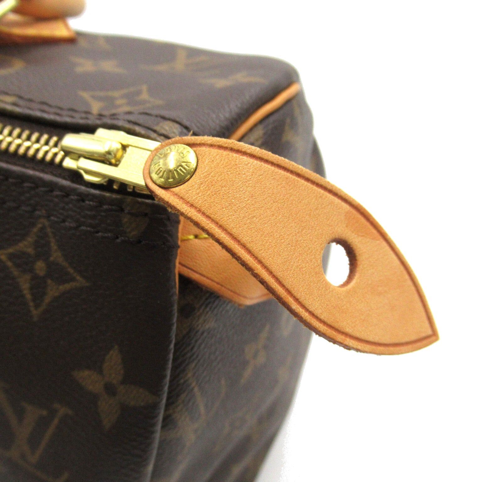 Louis Vuitton Louis Vuitton Speedy 30 Handbag Coated Canvas Monogram Brown Size ONE SIZE - 9 Thumbnail