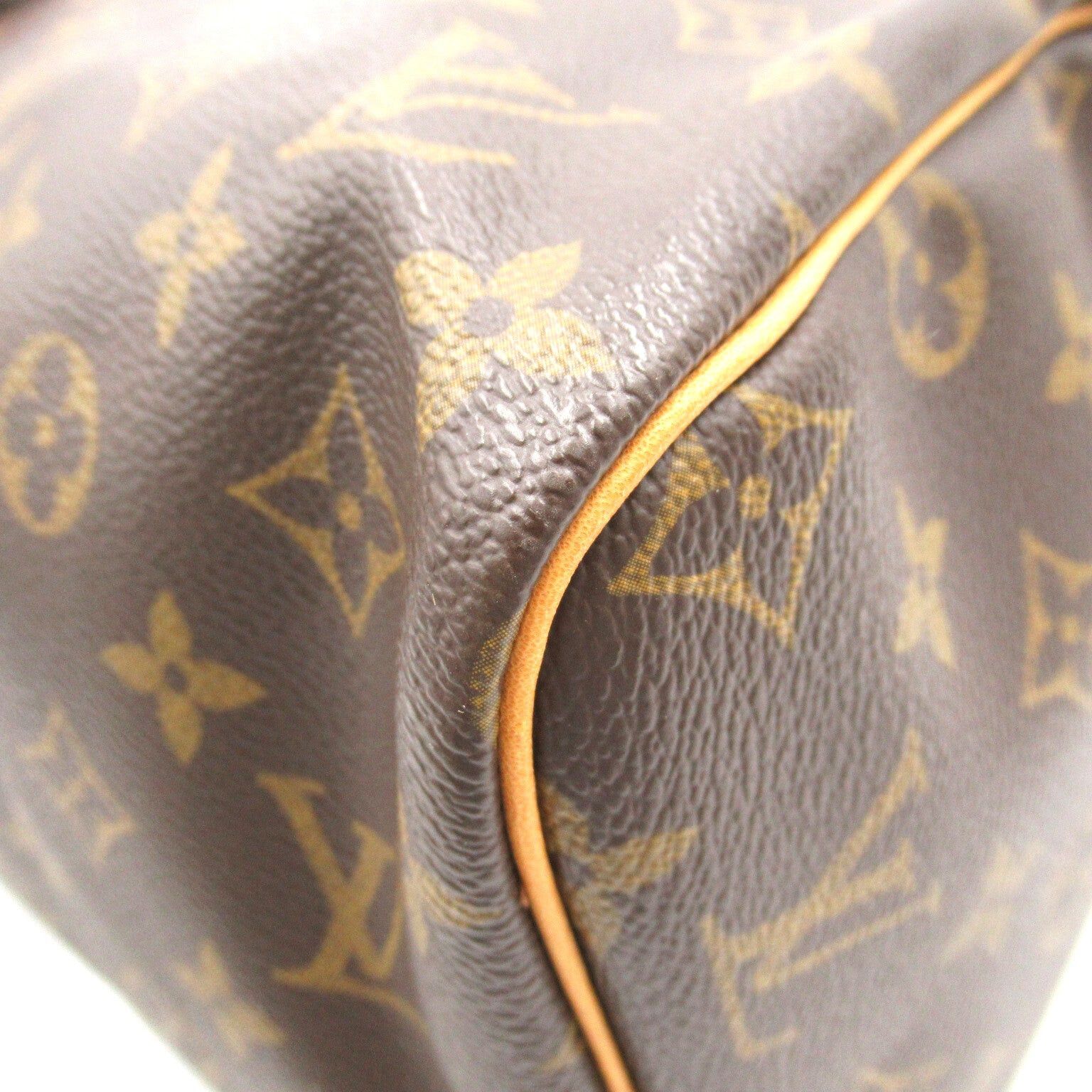 Louis Vuitton Louis Vuitton Speedy 30 Handbag Coated Canvas Monogram Brown Size ONE SIZE - 11 Thumbnail