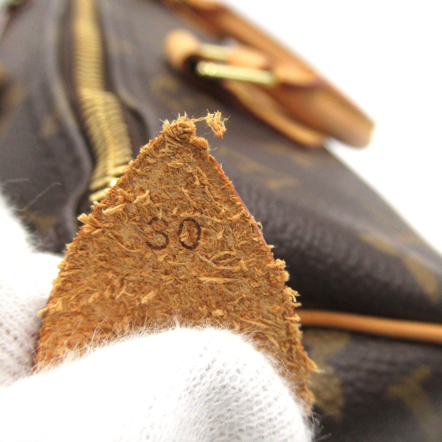 Louis Vuitton Louis Vuitton Speedy 30 Handbag Coated Canvas Monogram Brown Size ONE SIZE - 8 Thumbnail