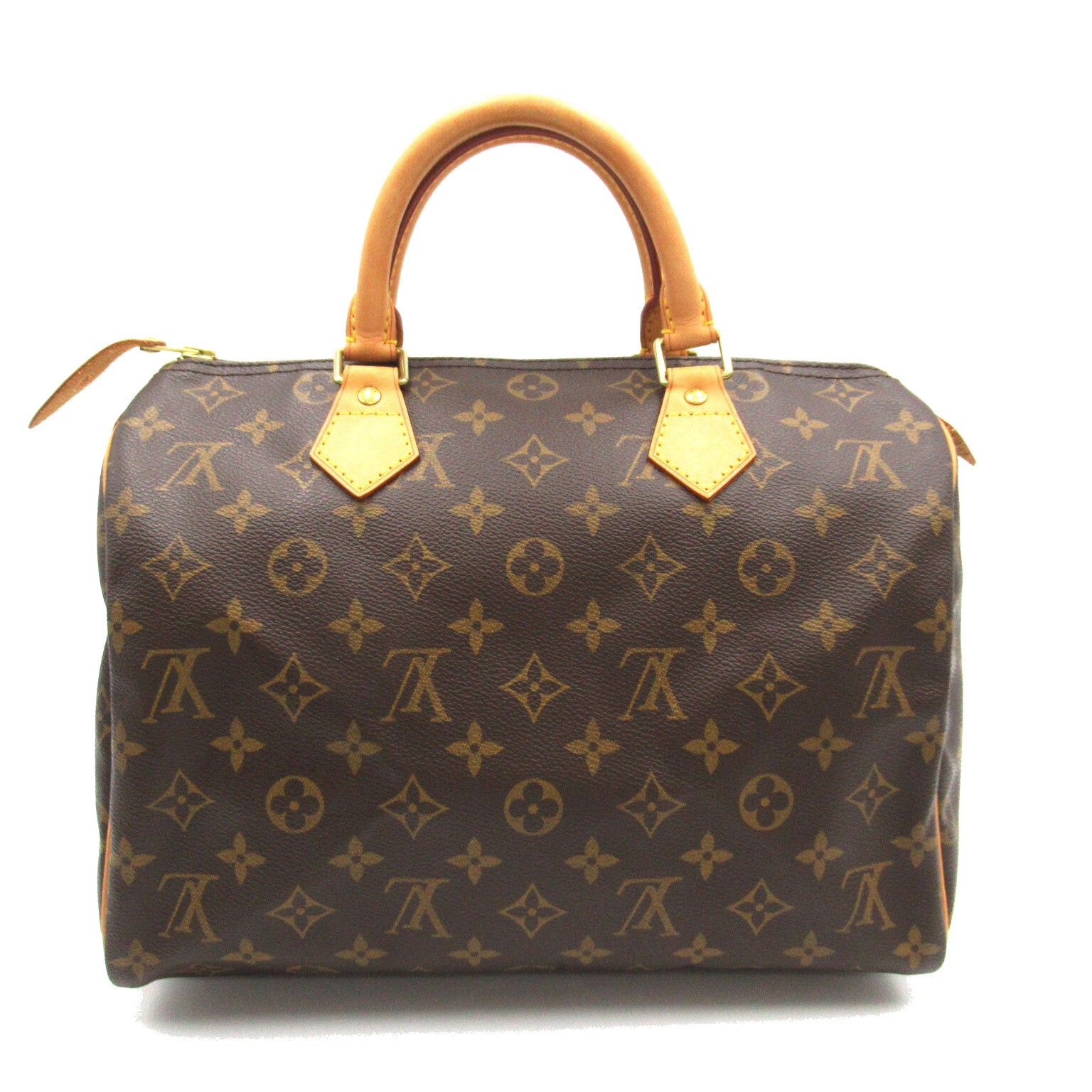 Louis Vuitton Louis Vuitton Speedy 30 Handbag Coated Canvas Monogram Brown Size ONE SIZE - 2 Thumbnail