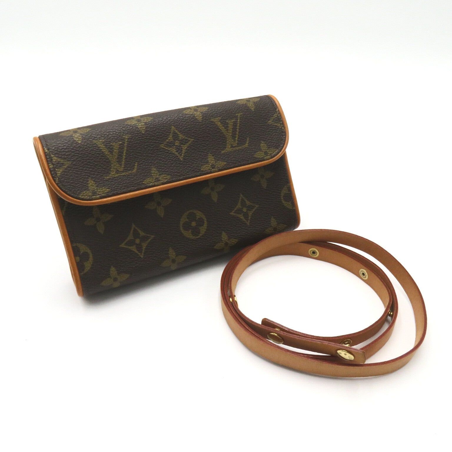 Louis Vuitton Louis Vuitton Pochette Florentine Waist Bag Body Coated Canvas Monogram Brown Size ONE SIZE - 10 Thumbnail