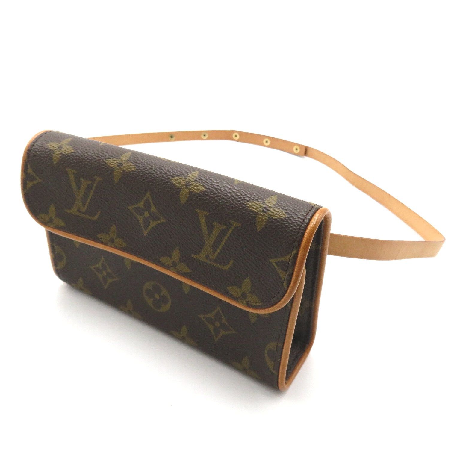 Louis Vuitton Louis Vuitton Pochette Florentine Waist Bag Body Coated Canvas Monogram Brown Size ONE SIZE - 3 Thumbnail