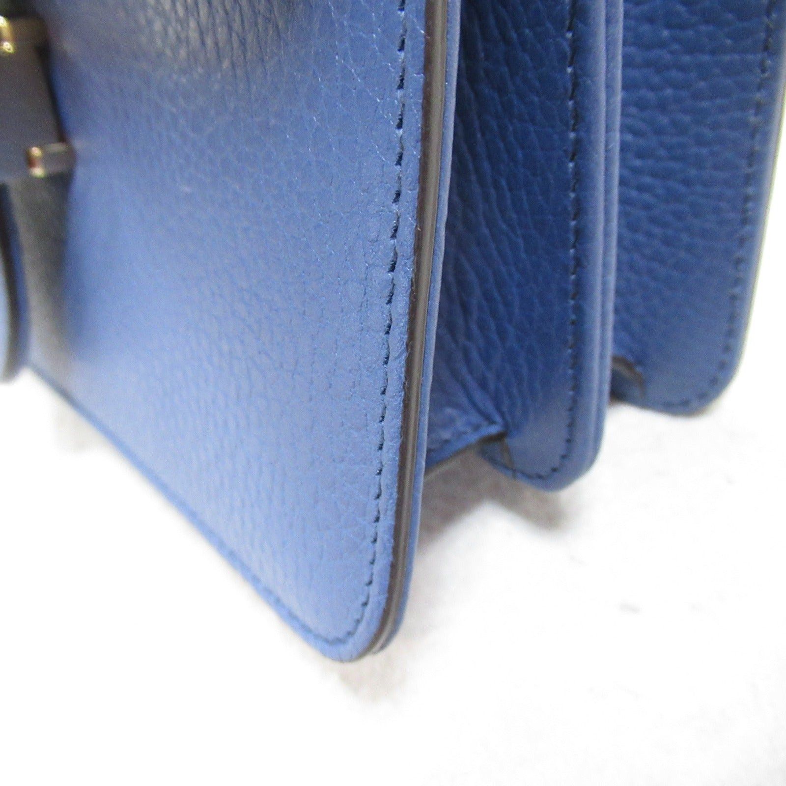 Gucci Gucci Chain Shoulder Bag Leather Blue Size ONE SIZE - 8 Thumbnail
