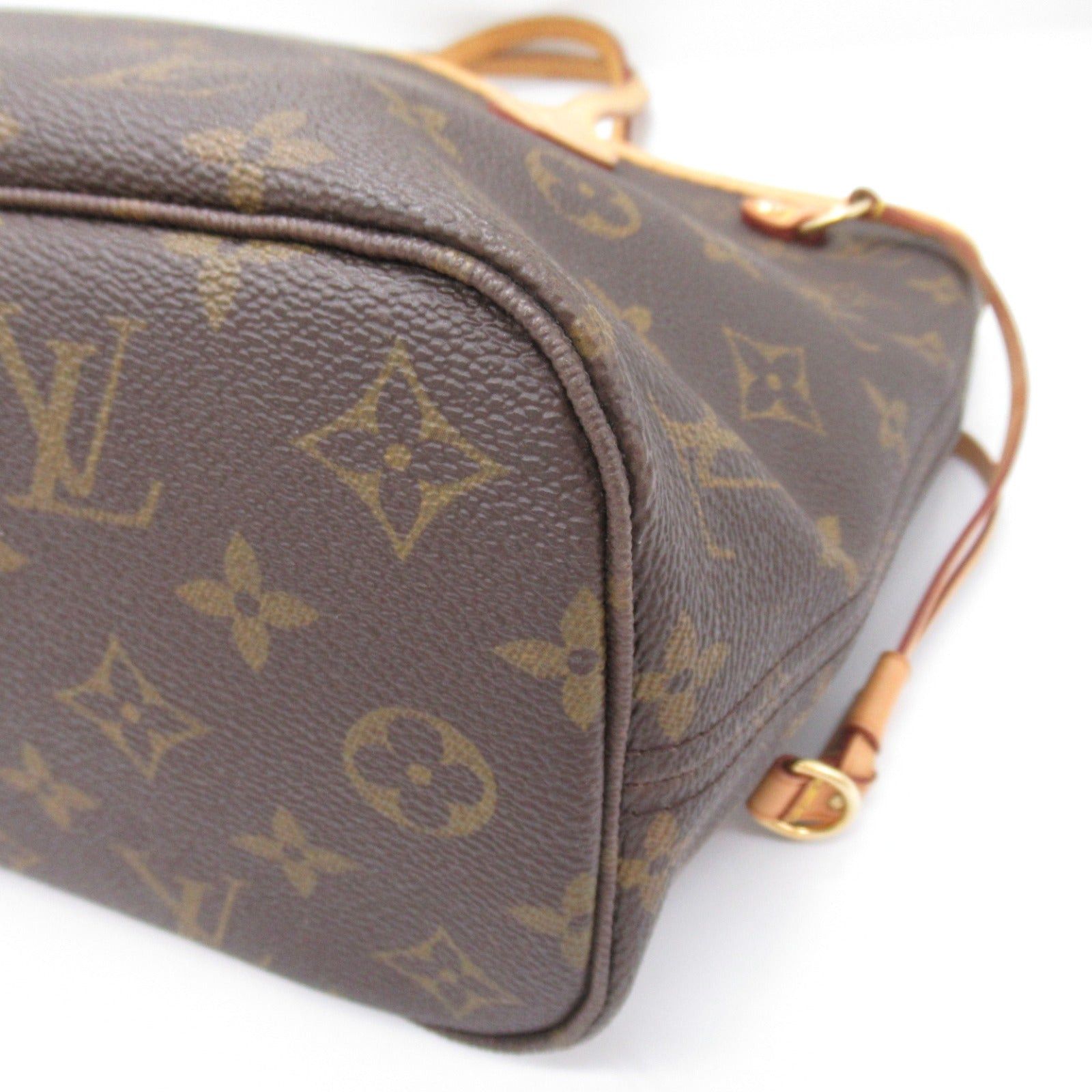 Louis Vuitton Louis Vuitton Neverfull Pm Tote Bag Handbag Coated Canvas Monogram Brown Size ONE SIZE - 9 Thumbnail
