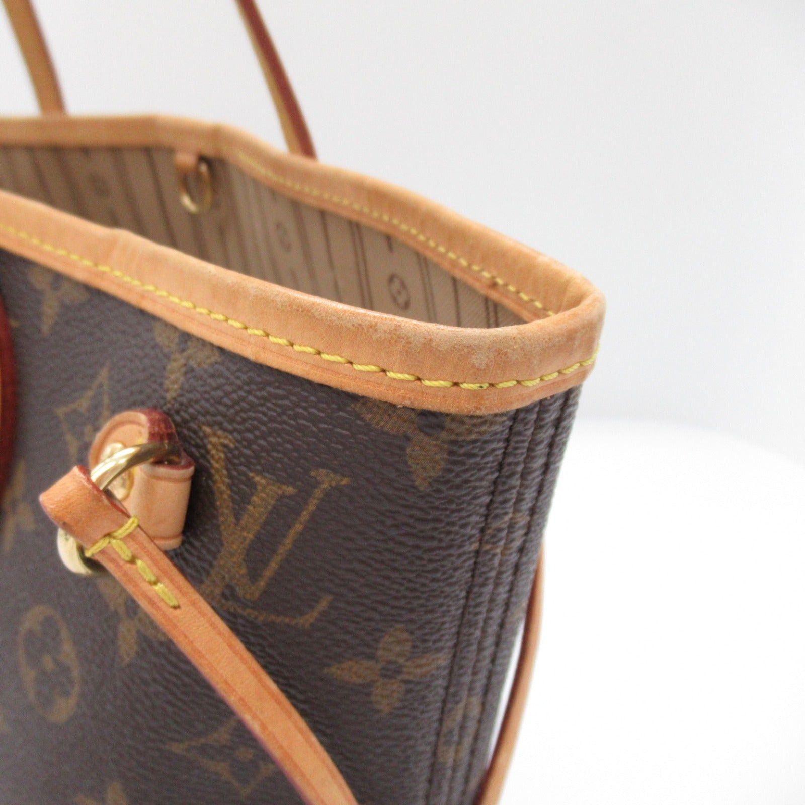 Louis Vuitton Louis Vuitton Neverfull Pm Tote Bag Handbag Coated Canvas Monogram Brown Size ONE SIZE - 12 Thumbnail