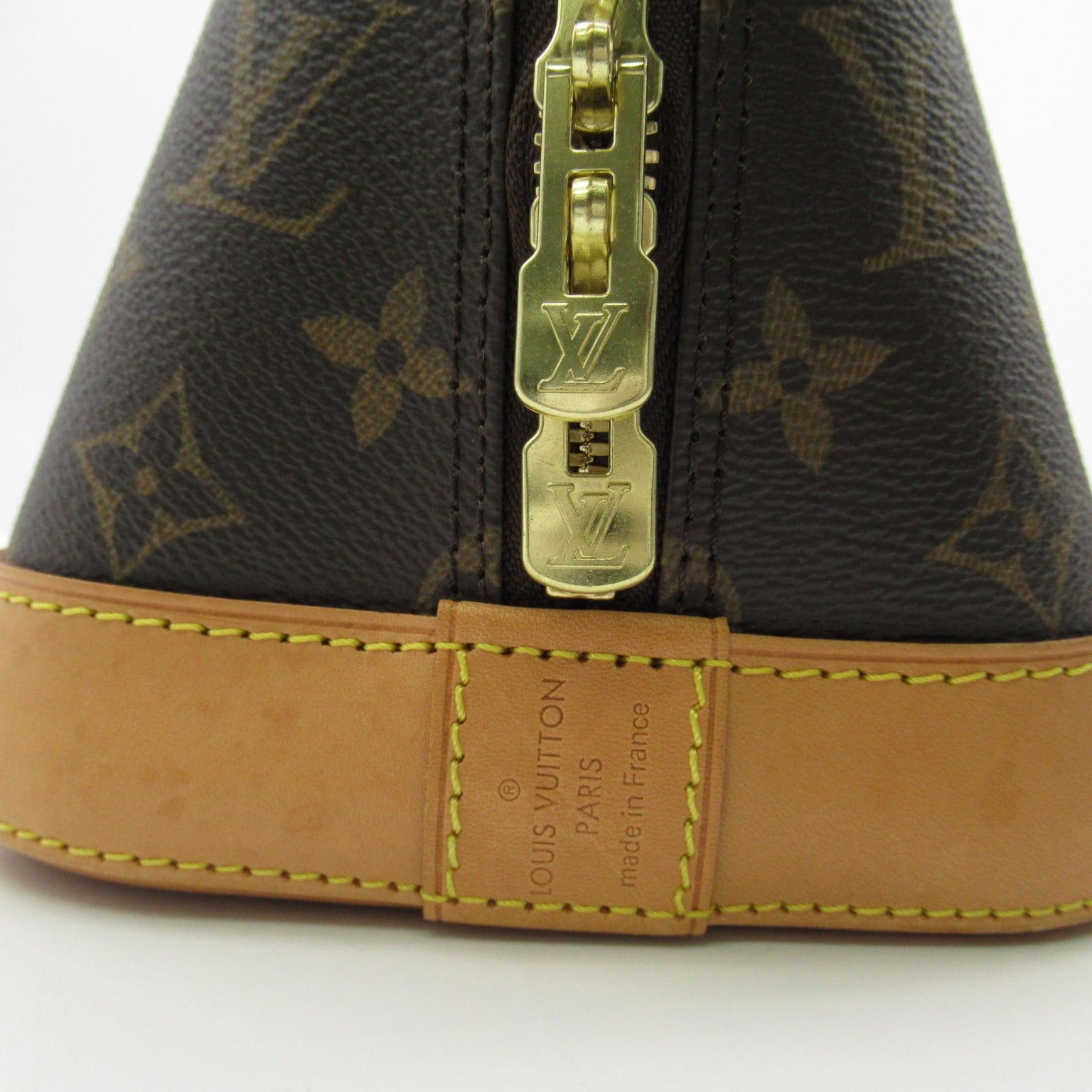 Louis Vuitton Louis Vuitton Alma Pm Handbag Coated Canvas Monogram Brown Size ONE SIZE - 8 Thumbnail