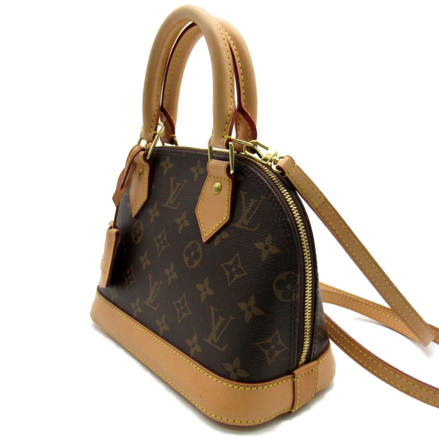Louis Vuitton Louis Vuitton Alma Bb Shoulder Bag Coated Canvas Monogram Brown Size ONE SIZE - 2 Thumbnail