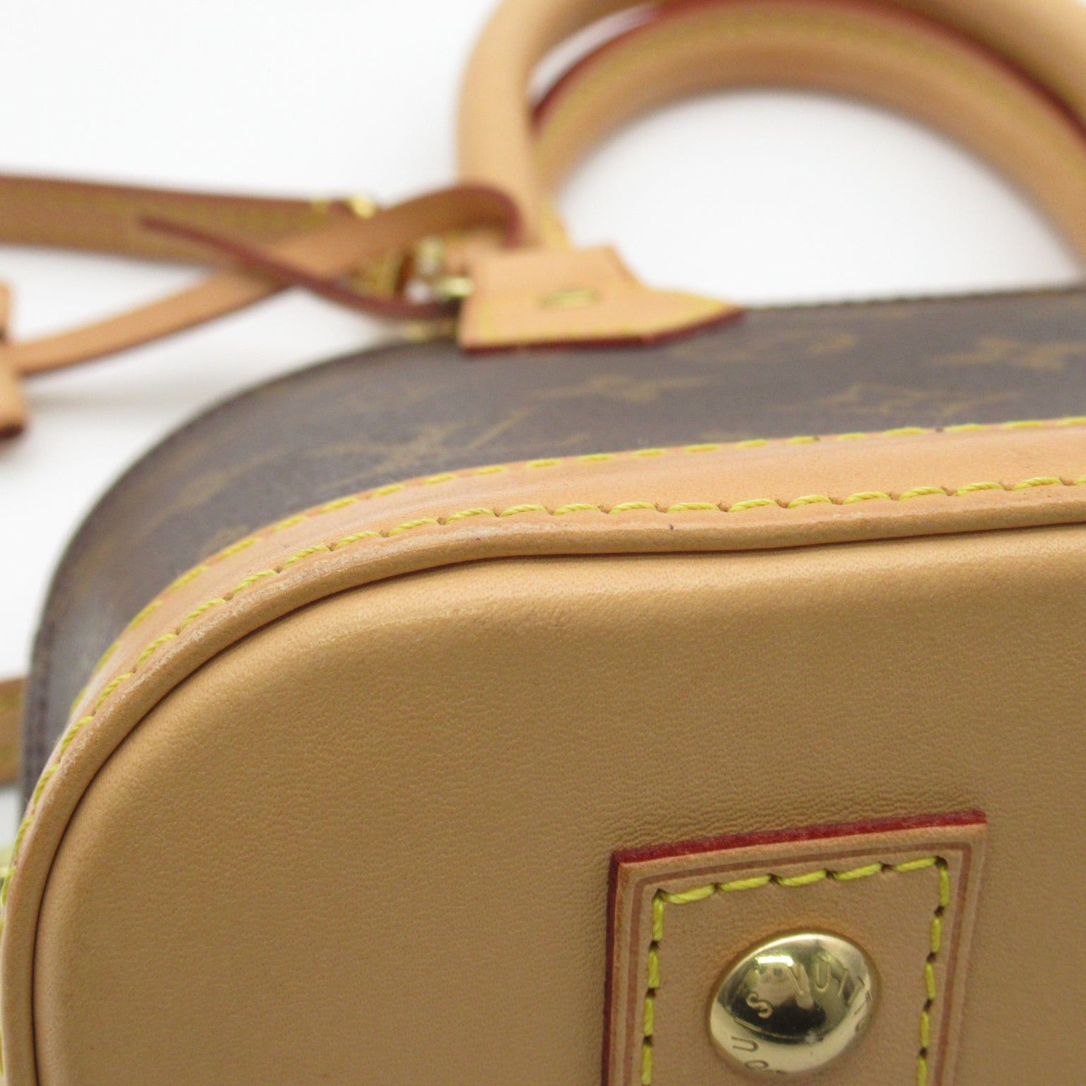 Louis Vuitton Louis Vuitton Alma Bb Shoulder Bag Coated Canvas Monogram Brown Size ONE SIZE - 8 Thumbnail