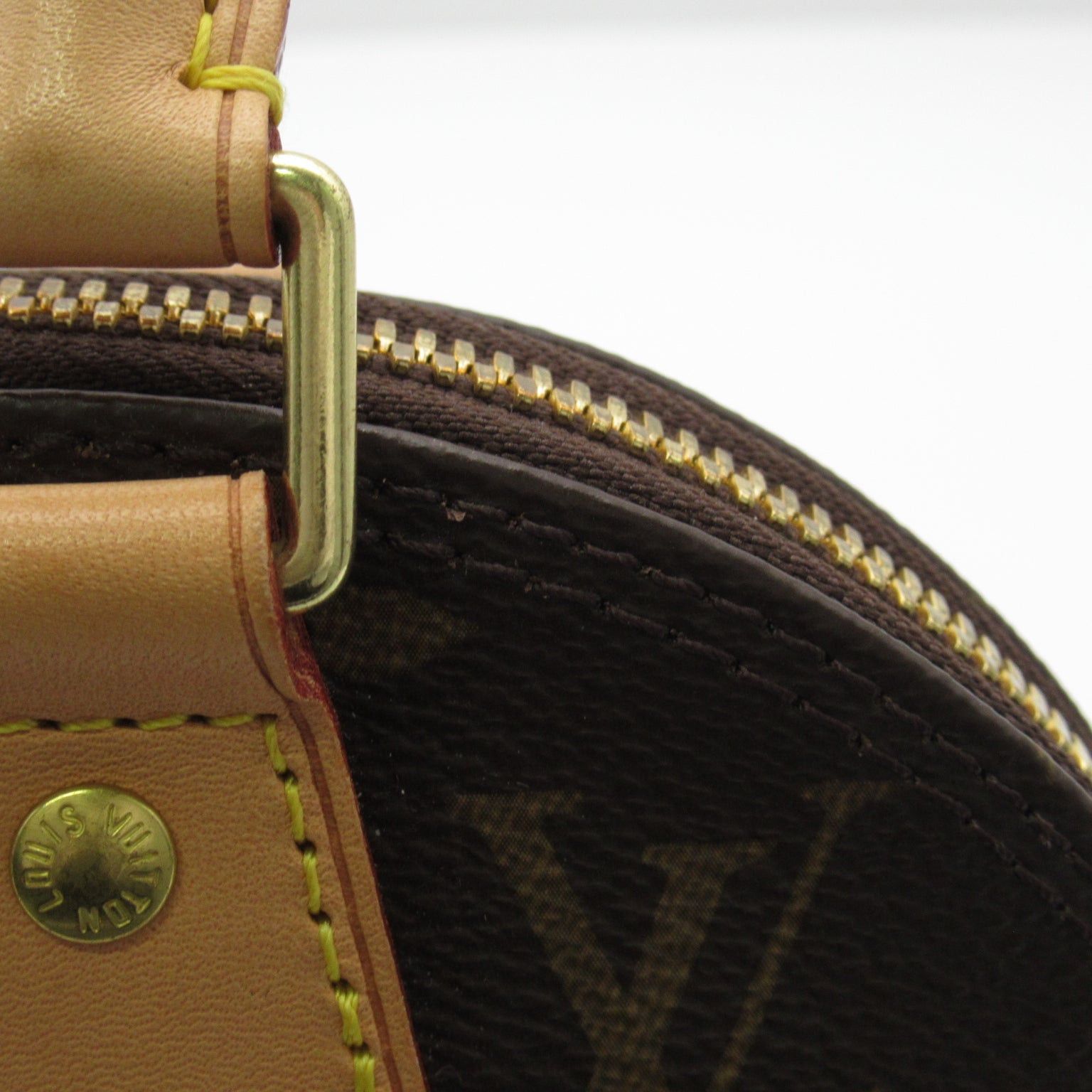 Louis Vuitton Louis Vuitton Alma Bb Shoulder Bag Coated Canvas Monogram Brown Size ONE SIZE - 16 Thumbnail