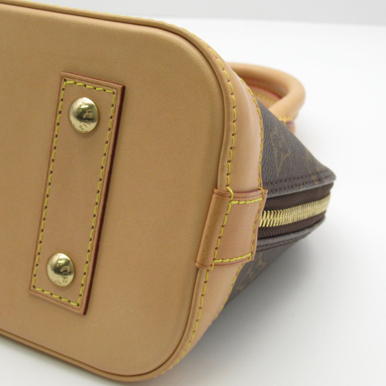 Louis Vuitton Louis Vuitton Alma Bb Shoulder Bag Coated Canvas Monogram Brown Size ONE SIZE - 7 Thumbnail
