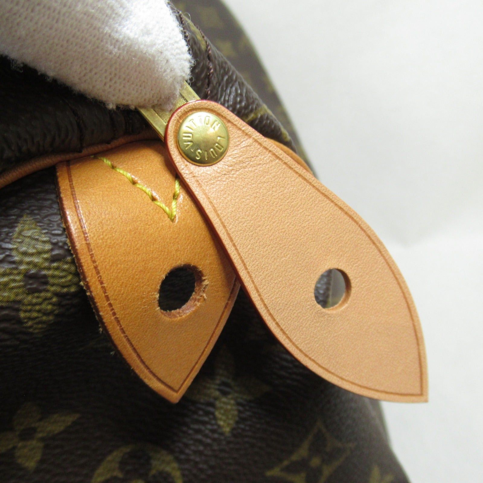 Louis Vuitton Louis Vuitton Speedy 40 Handbag Coated Canvas Monogram Brown Size ONE SIZE - 12 Thumbnail