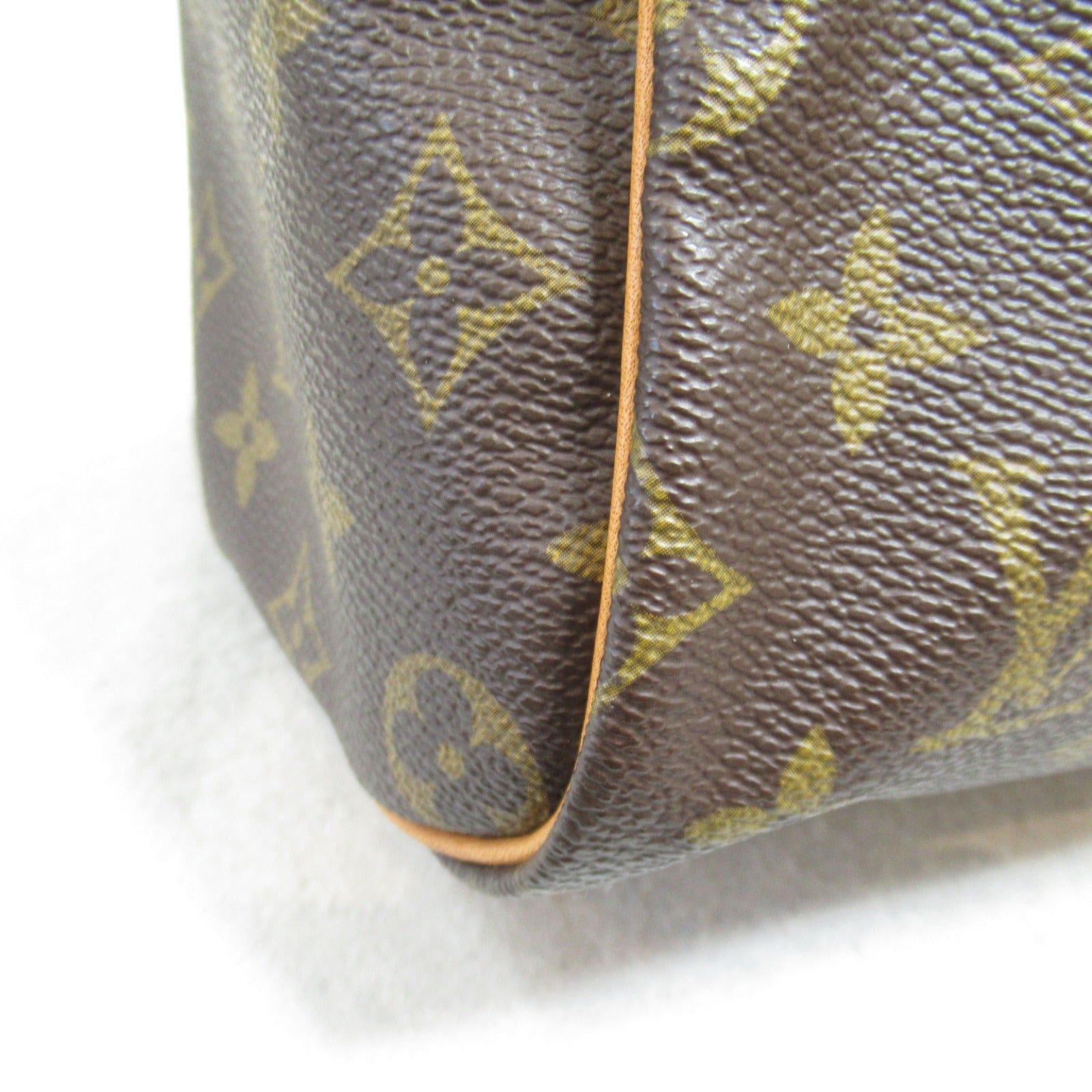 Louis Vuitton Louis Vuitton Speedy 40 Handbag Coated Canvas Monogram Brown Size ONE SIZE - 10 Thumbnail