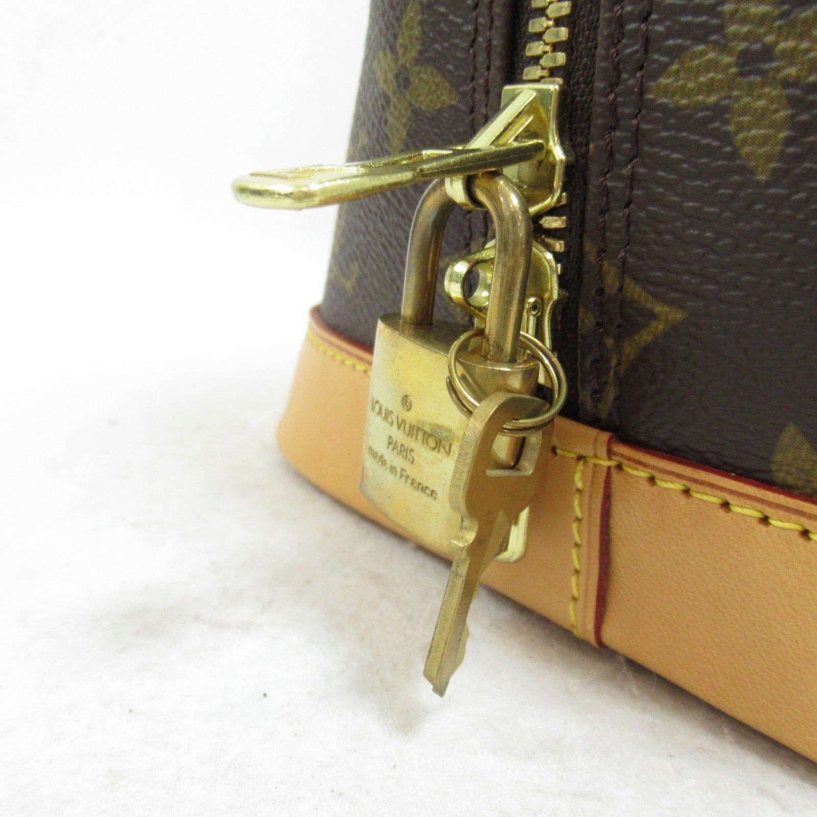 Louis Vuitton Louis Vuitton Alma Pm Handbag Coated Canvas Monogram Brown Size ONE SIZE - 5 Thumbnail