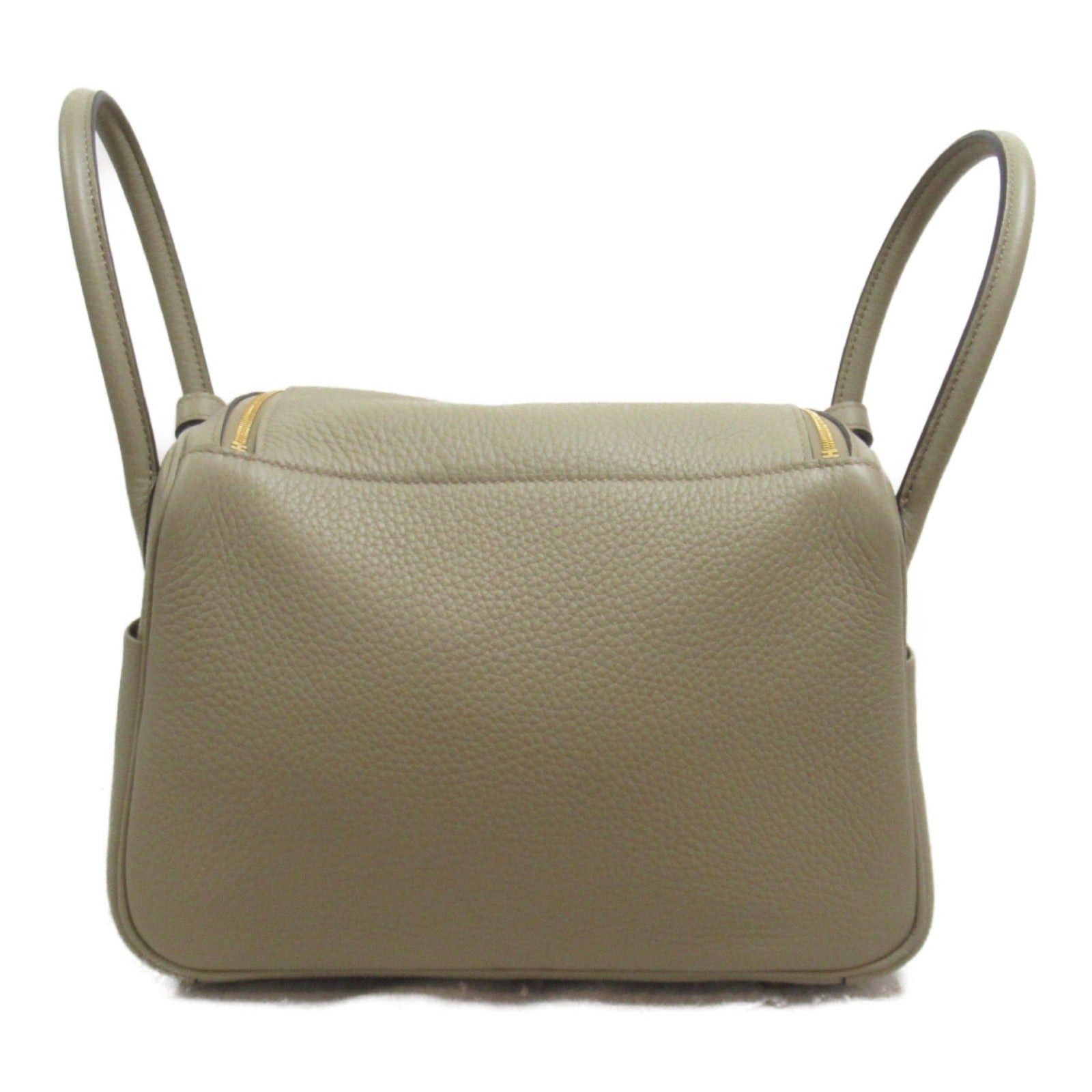 Hermes Hermes Lindy 26 Beige Marfa Shoulder Bag Leather Clemence Gold Hardware Double Engraved Size ONE SIZE - 2 Thumbnail