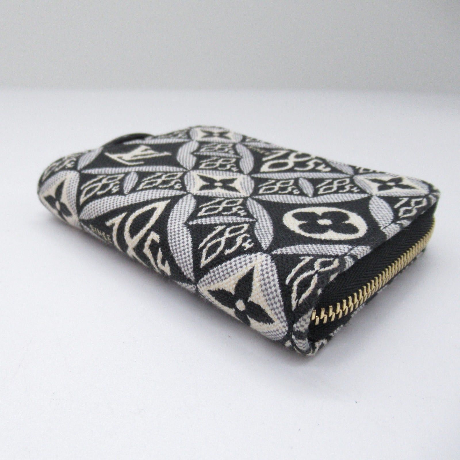 Louis Vuitton Louis Vuitton Since1854 Zippy Coin Purse Fabric Monogram Jacquard Black White Size ONE SIZE - 6 Thumbnail