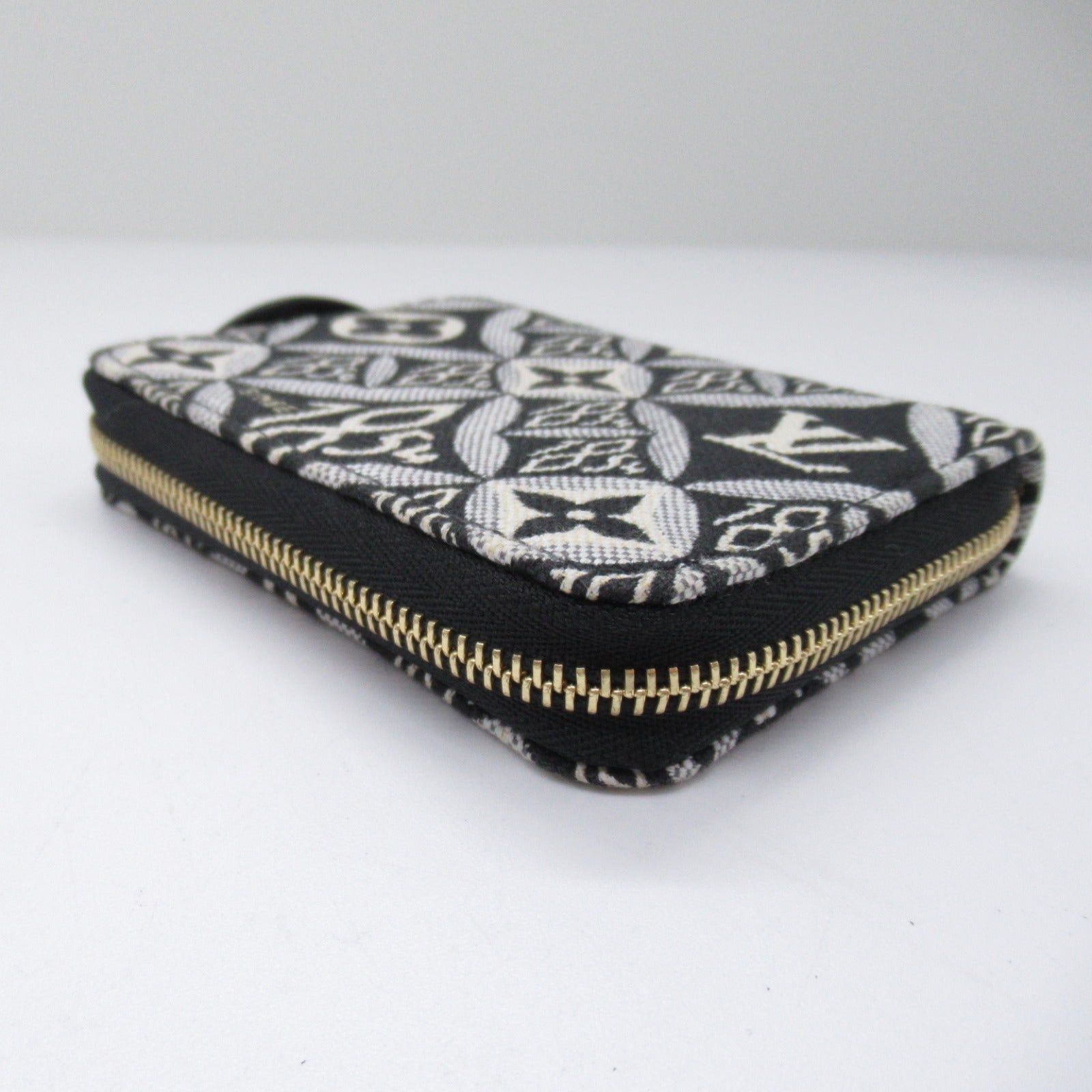 Louis Vuitton Louis Vuitton Since1854 Zippy Coin Purse Fabric Monogram Jacquard Black White Size ONE SIZE - 7 Thumbnail