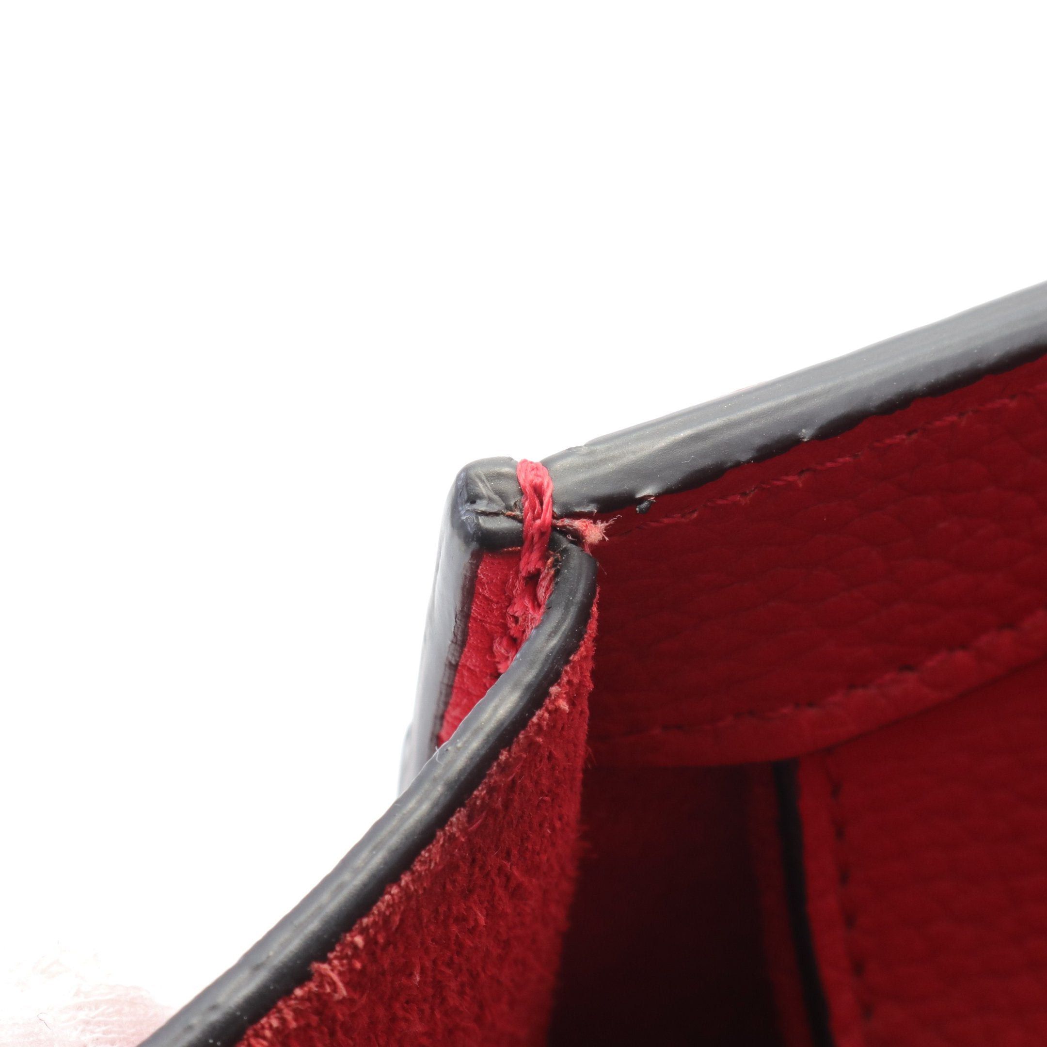 Celine Celine Luggage Micro Shopper Handbag Tote Bag Leather Red Size ONE SIZE - 9 Thumbnail