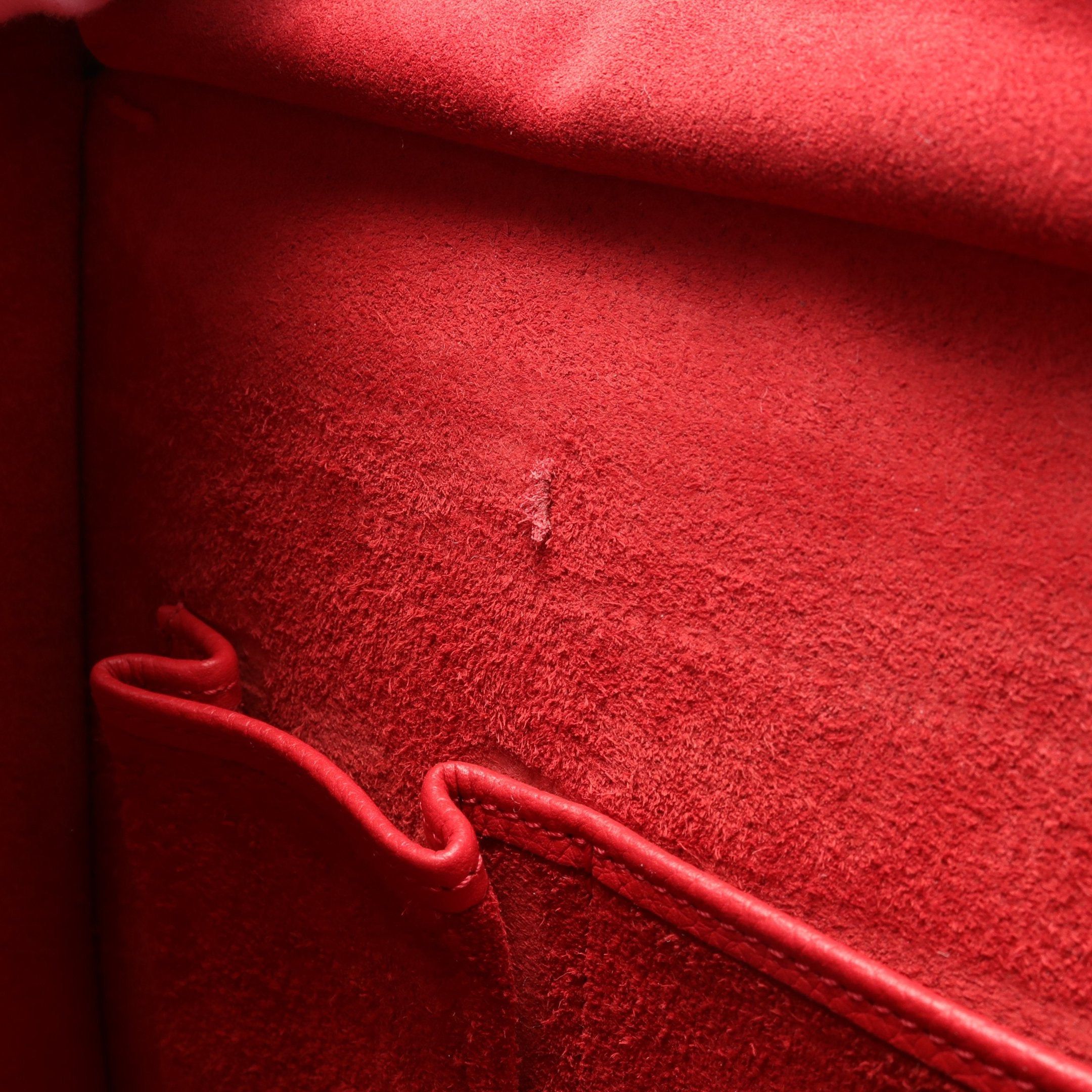 Celine Celine Luggage Micro Shopper Handbag Tote Bag Leather Red Size ONE SIZE - 5 Thumbnail