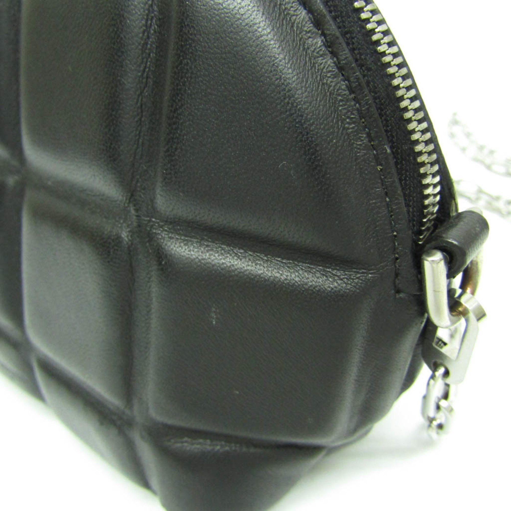 Bottega Veneta Padded Black Leather Shoulder Bag (Pre-Owned) Size ONE SIZE - 9 Thumbnail