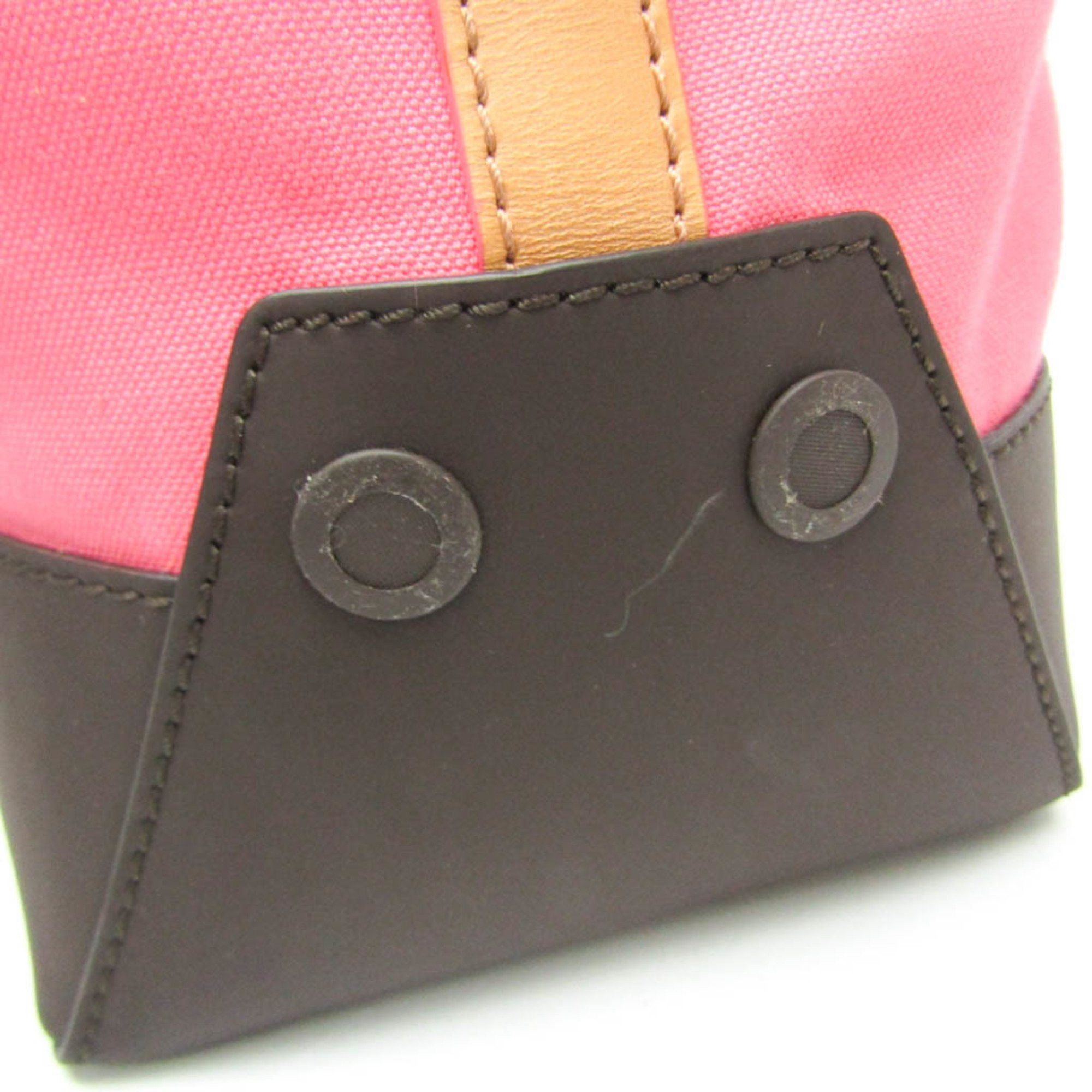 Bally Pink Canvas Tote Bag (Pre-Owned) Size ONE SIZE - 10 Thumbnail