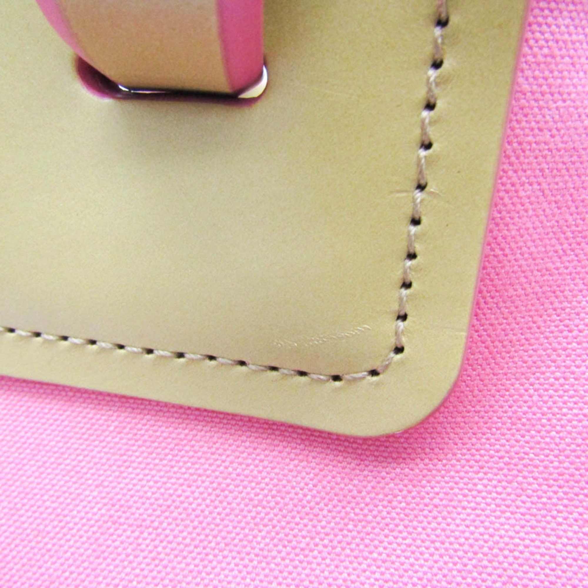 Bally Pink Canvas Tote Bag (Pre-Owned) Size ONE SIZE - 12 Thumbnail