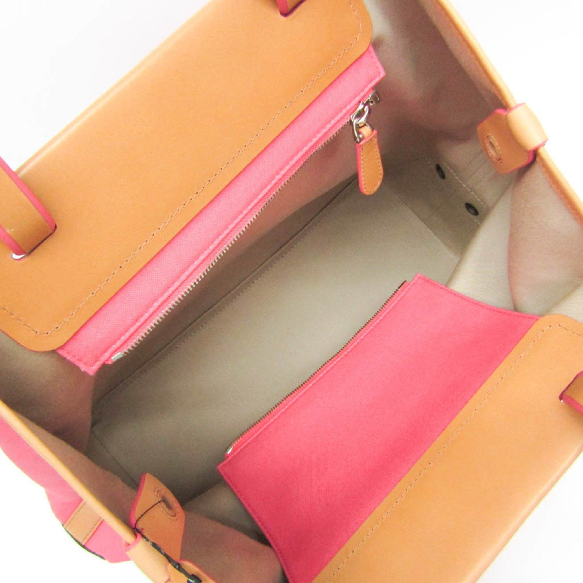 Bally Pink Canvas Tote Bag (Pre-Owned) Size ONE SIZE - 3 Thumbnail