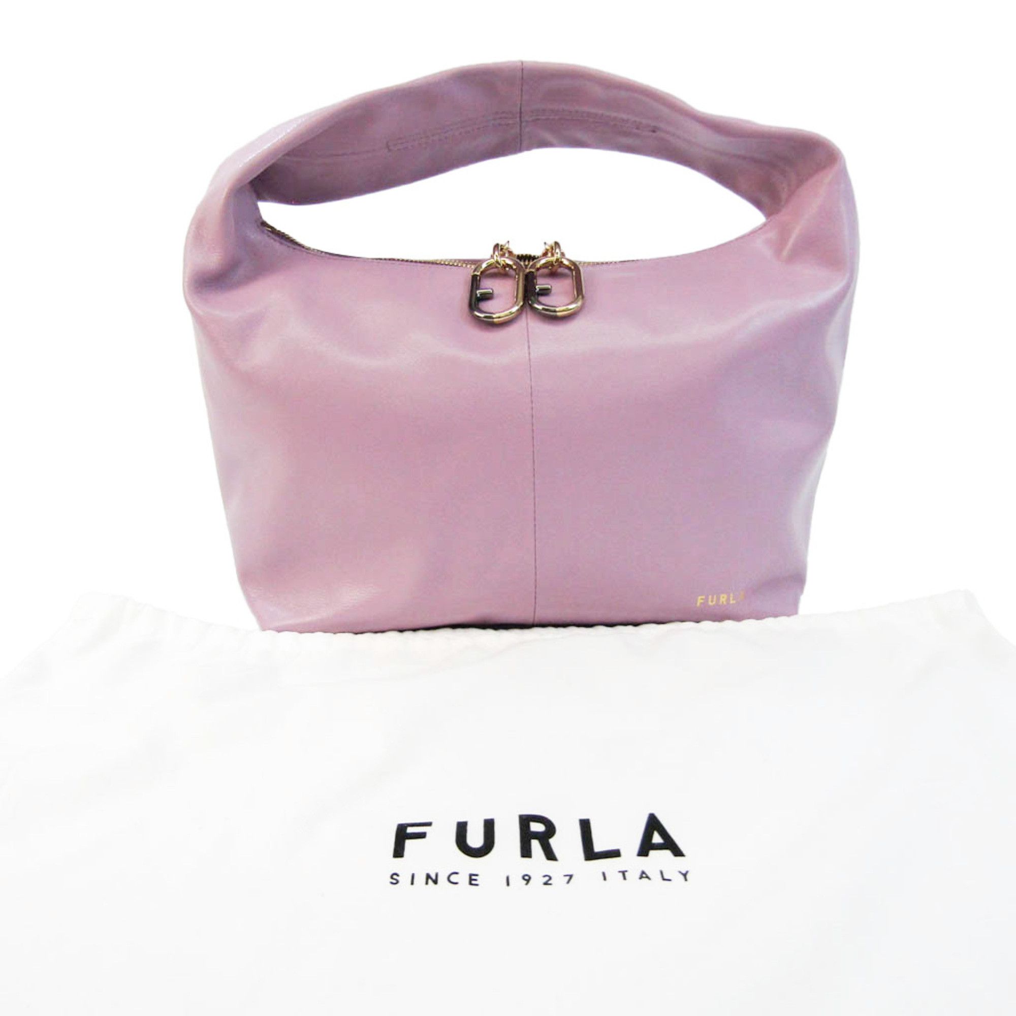 Furla Purple Leather Handbag (Pre-Owned) Size ONE SIZE - 7 Thumbnail