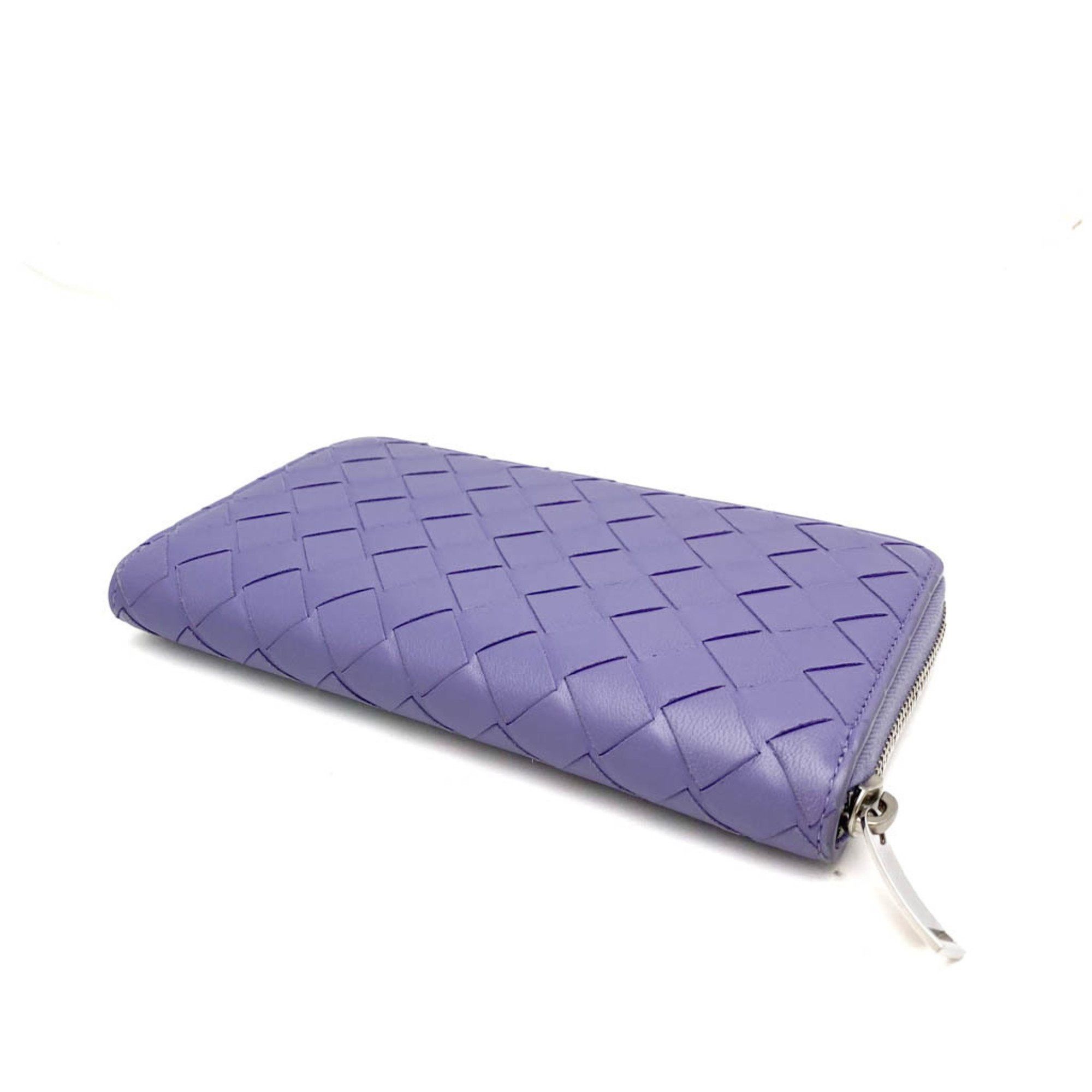 Bottega Veneta Intrecciato Purple Leather Wallet (Pre-Owned) Size ONE SIZE - 2 Thumbnail