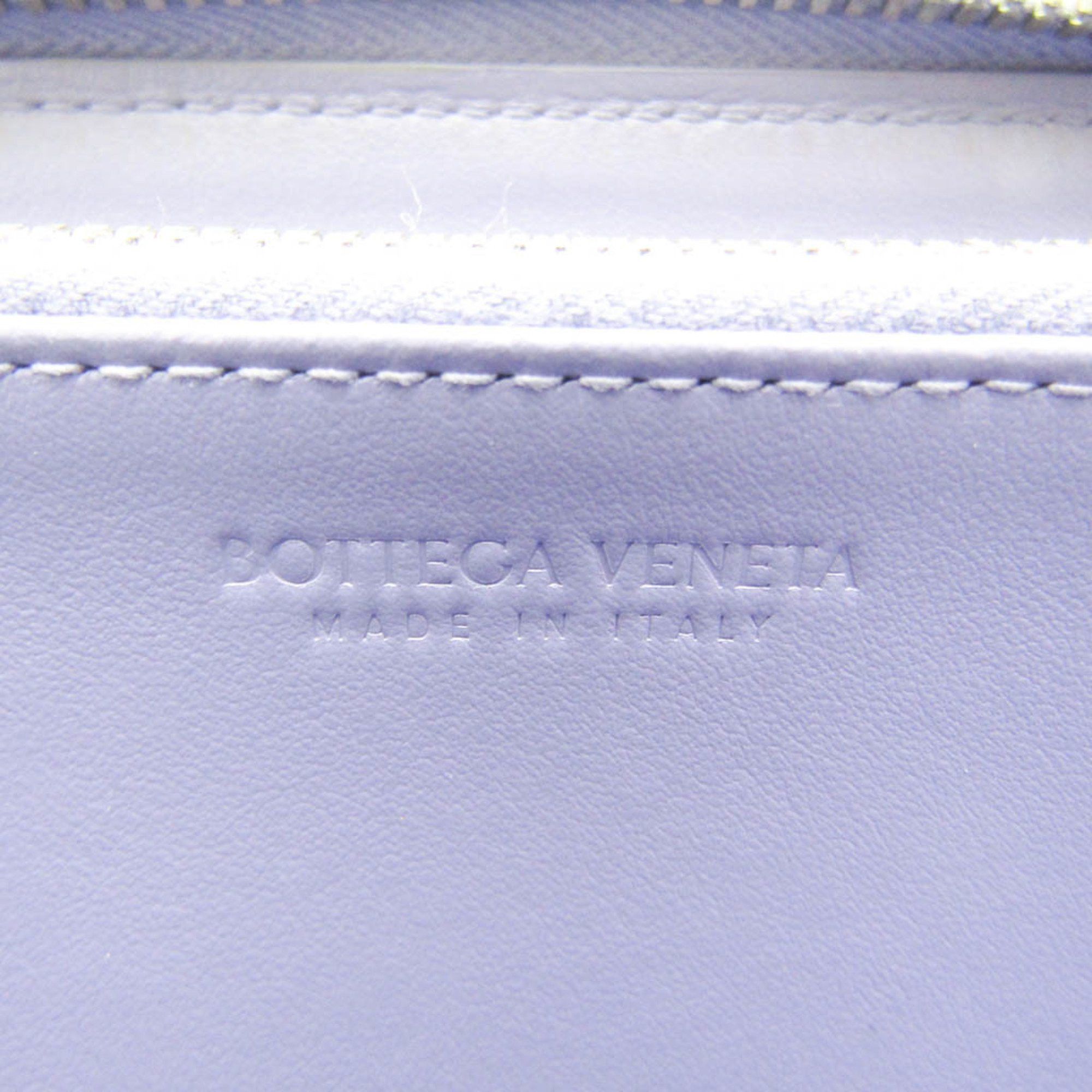 Bottega Veneta Intrecciato Purple Leather Wallet (Pre-Owned) Size ONE SIZE - 6 Thumbnail