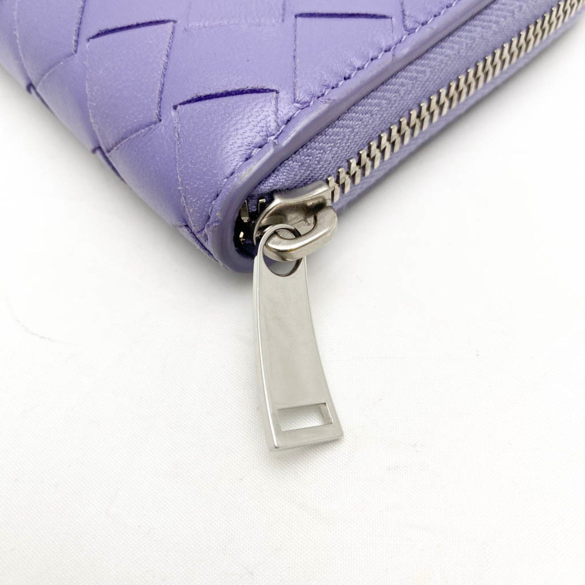 Bottega Veneta Intrecciato Purple Leather Wallet (Pre-Owned) Size ONE SIZE - 12 Thumbnail