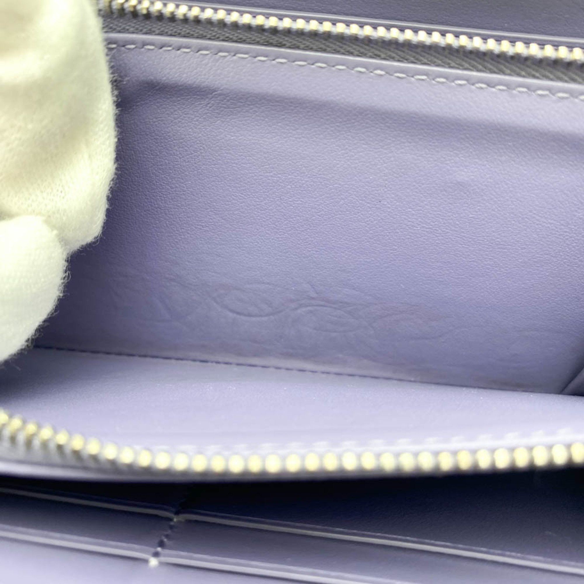 Bottega Veneta Intrecciato Purple Leather Wallet (Pre-Owned) Size ONE SIZE - 7 Thumbnail