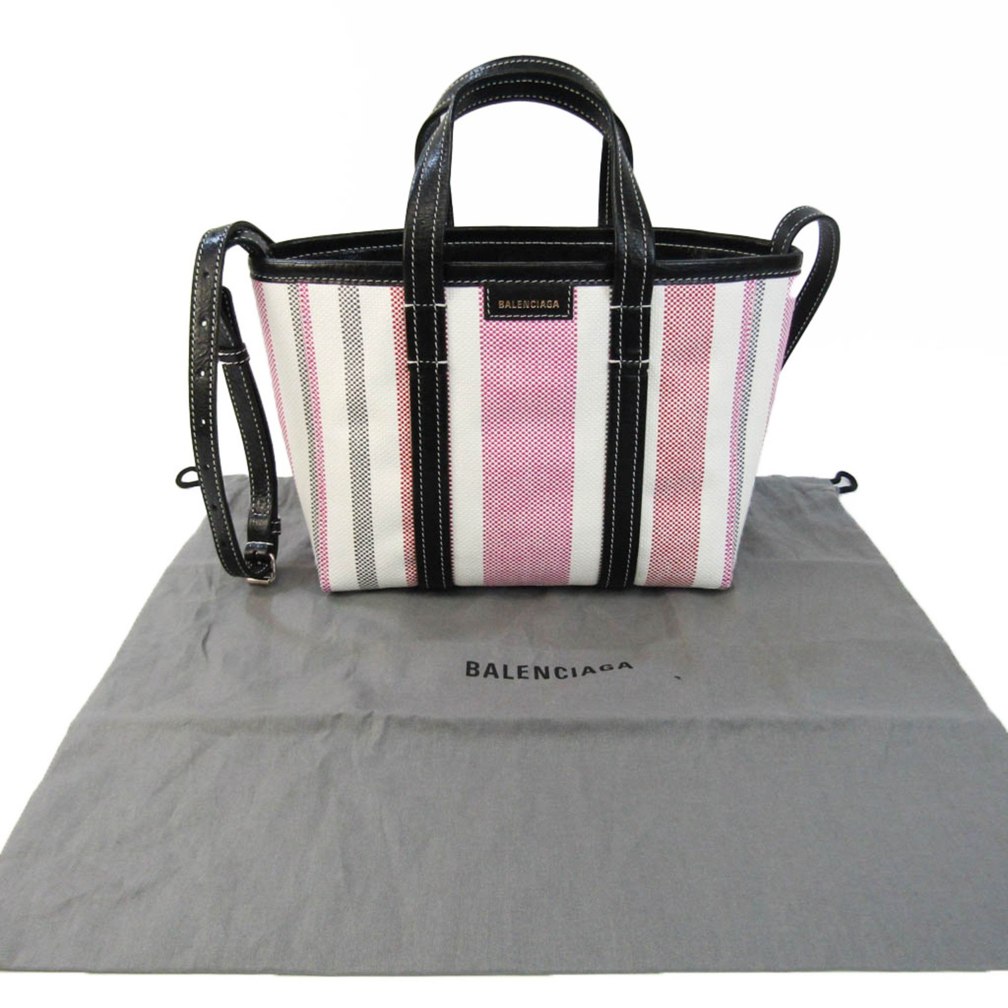 Balenciaga Barbes Pink Leather Tote Bag (Pre-Owned) Size ONE SIZE - 6 Thumbnail