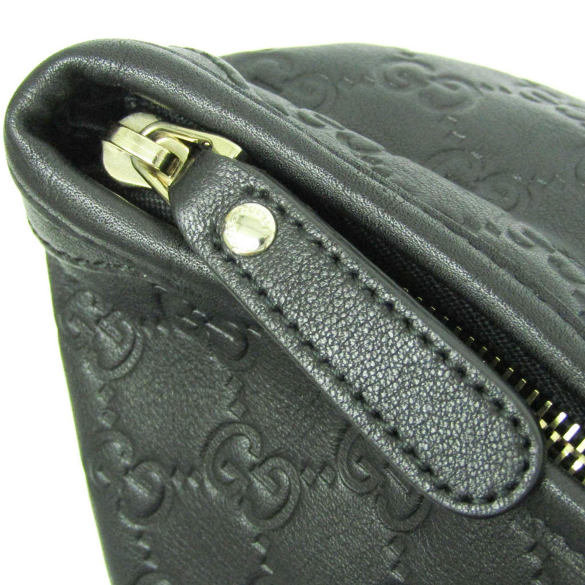 Gucci ssima Black Leather Handbag (Pre-Owned) Size ONE SIZE - 12 Thumbnail