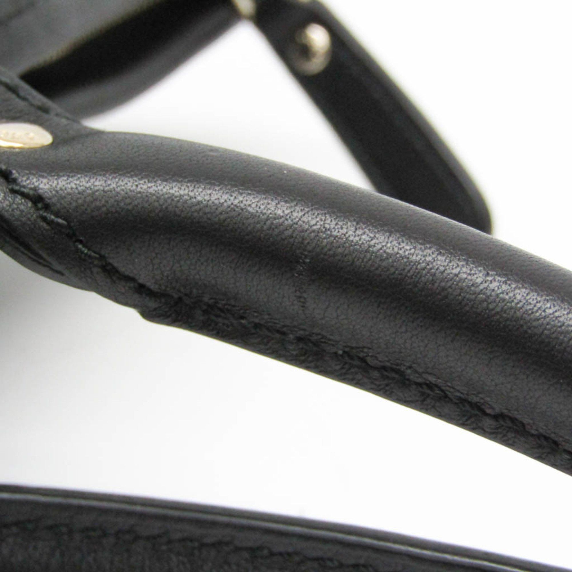 Gucci ssima Black Leather Handbag (Pre-Owned) Size ONE SIZE - 8 Thumbnail