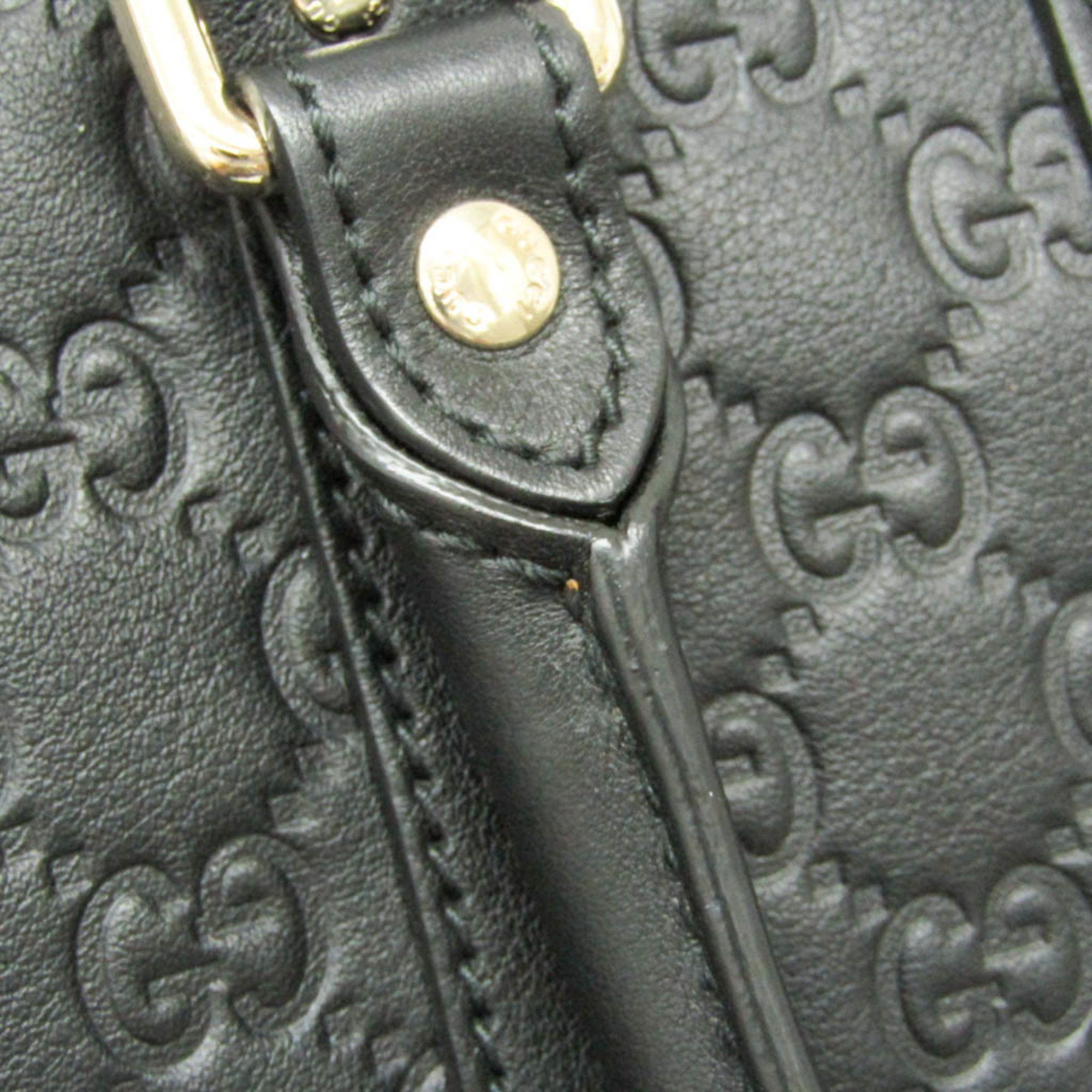 Gucci ssima Black Leather Handbag (Pre-Owned) Size ONE SIZE - 10 Thumbnail